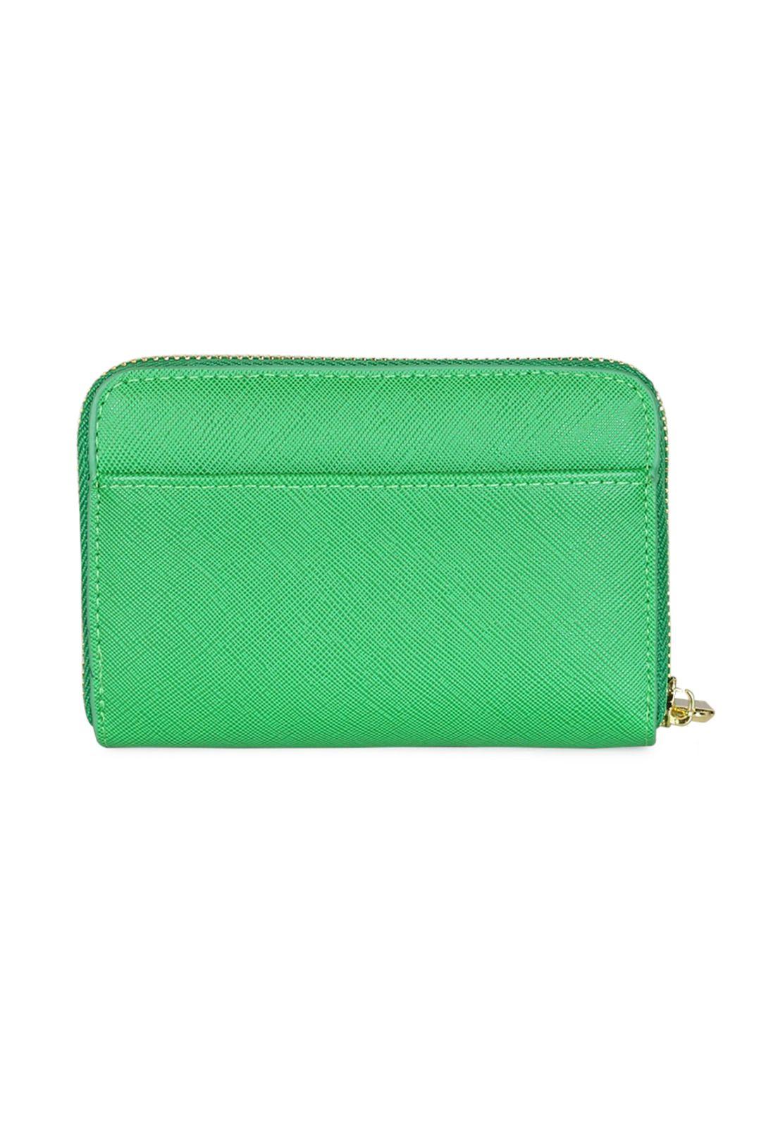 Pack Billetera Trifold verde + Pañuelo Alcala coral Kenneth Cole-4