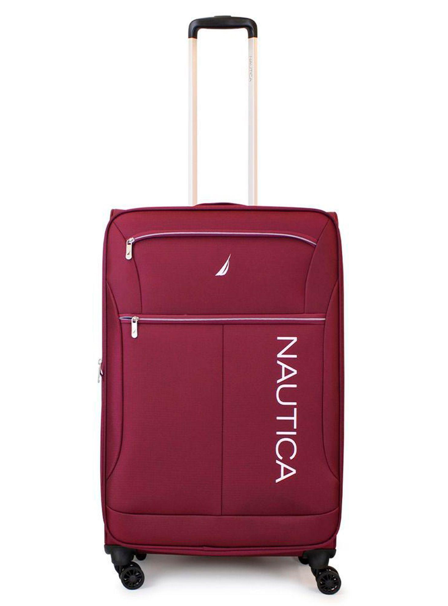 Maleta blanda de tela mediana Nautica Valencia 20kg burdeo-0