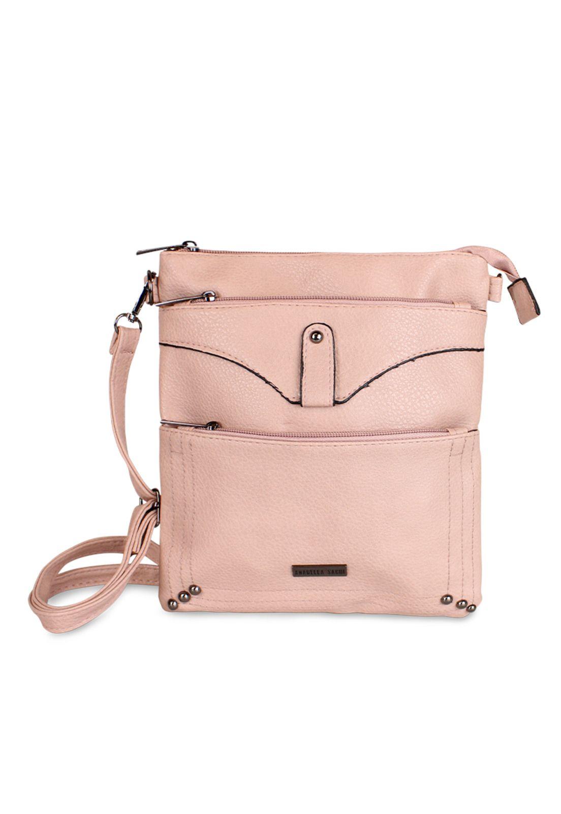 Cartera bandolera Felicia rosada Anabella Sachi-3