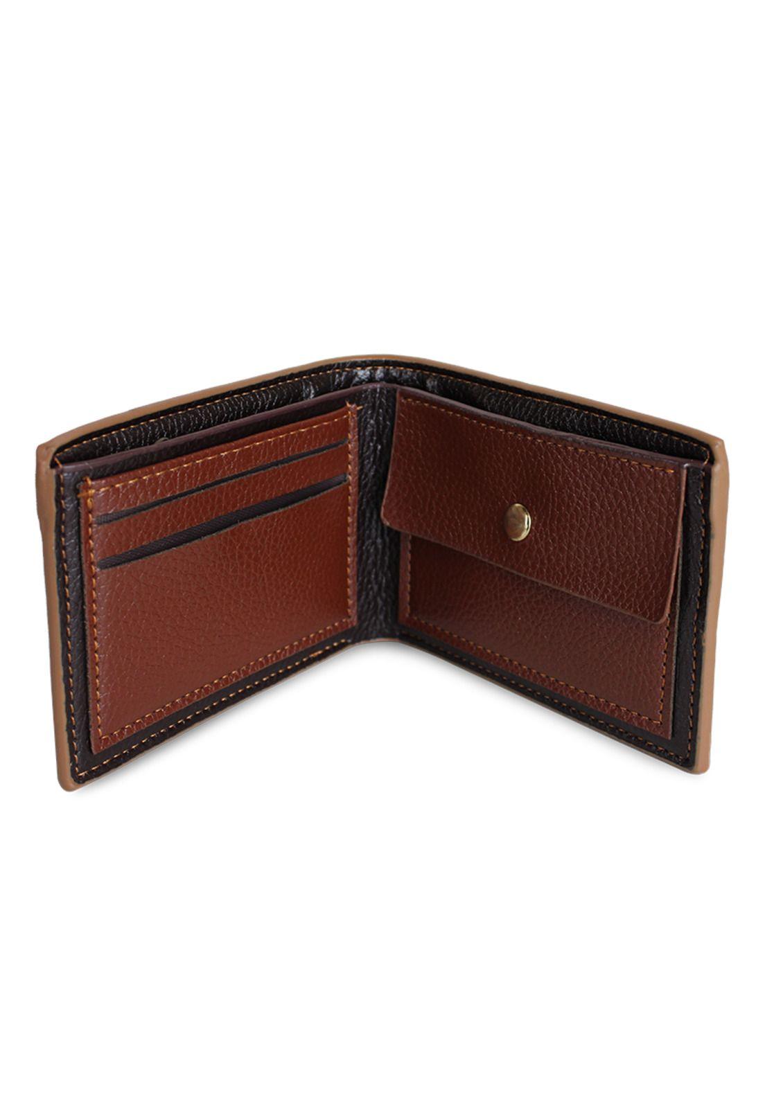 Billetera de hombre León café Carven Paris-2
