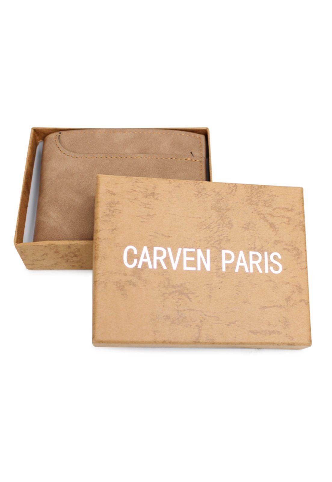 Billetera de hombre León café Carven Paris-4