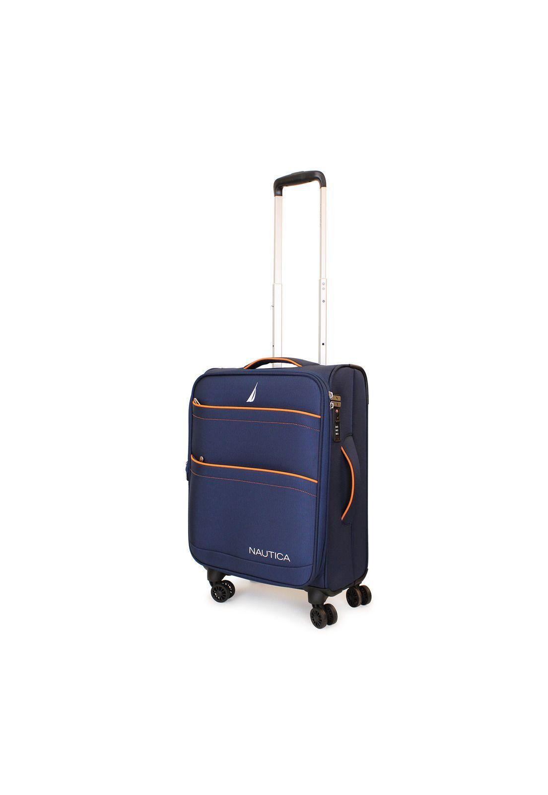 Set de 3 maletas blandas de tela S+M+L Nautica Lisboa azul-3