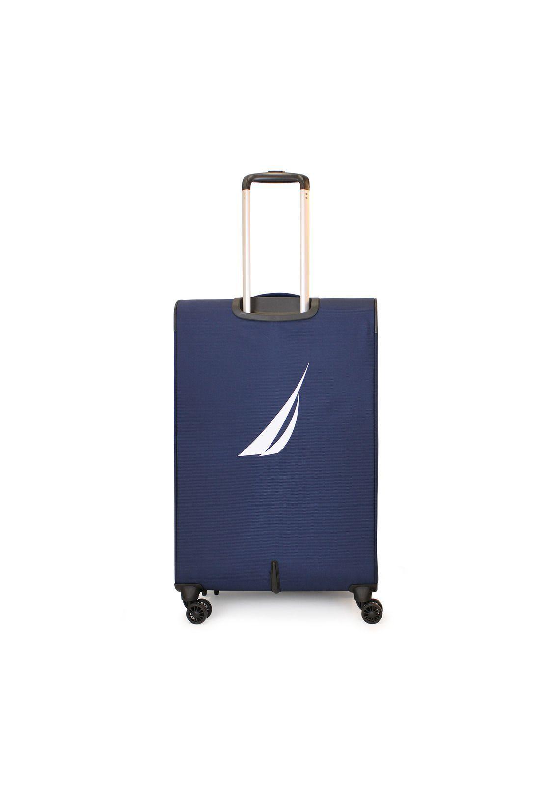 Set de 3 maletas blandas de tela S+M+L Nautica Lisboa azul-7