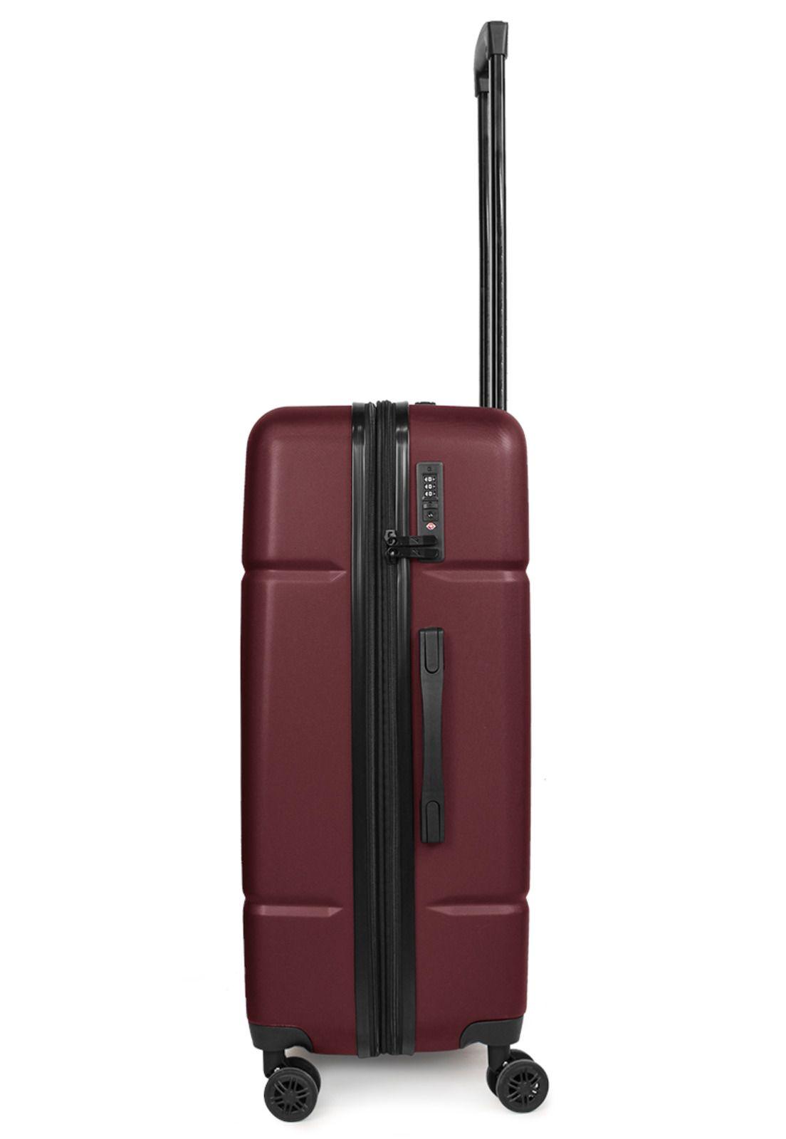 Maleta mediana Amsterdam M 20kg burdeo Nautica-7