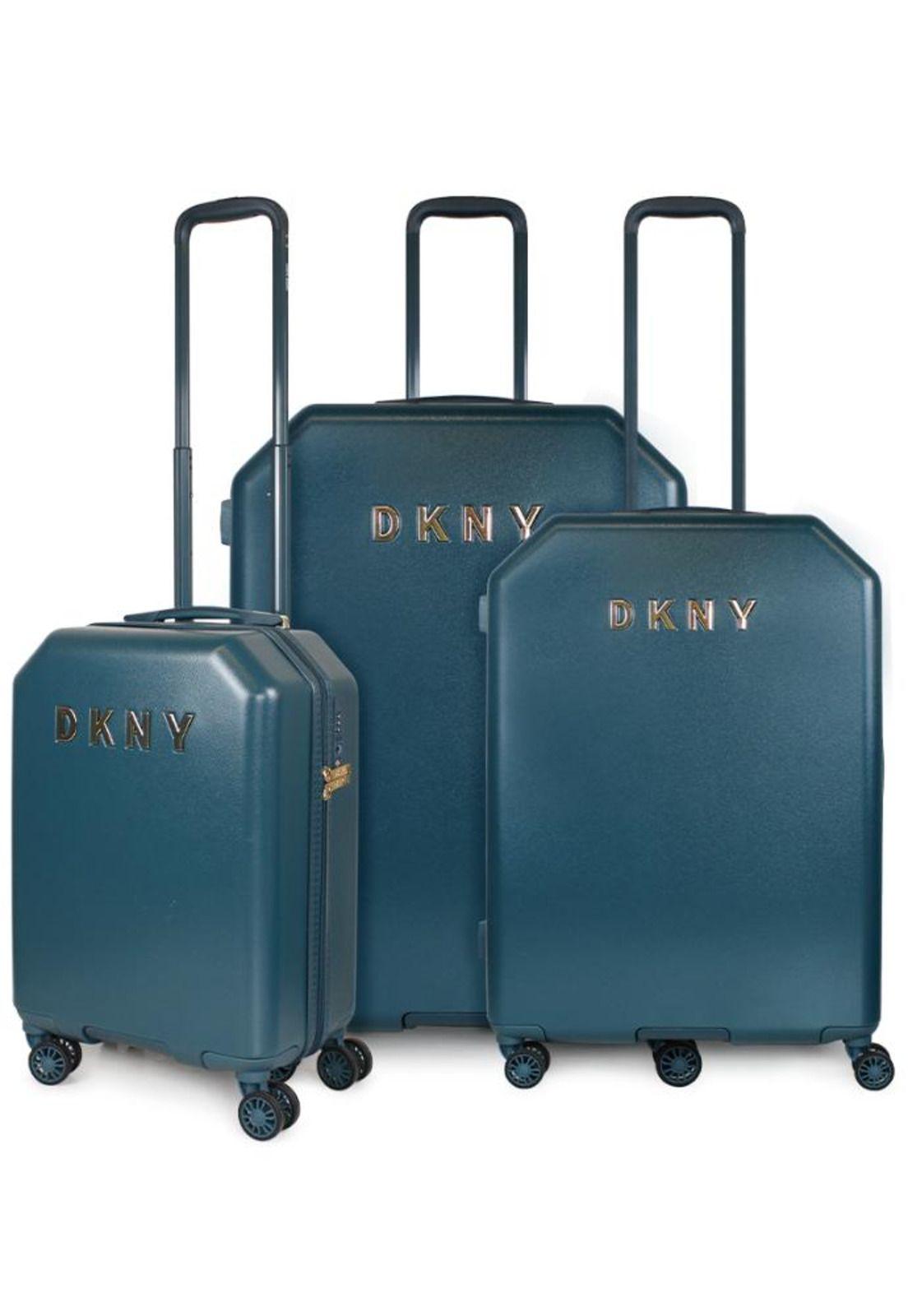 Set de 3 Maletas Donna Karan Liberty S+M+L verde DKNY-0