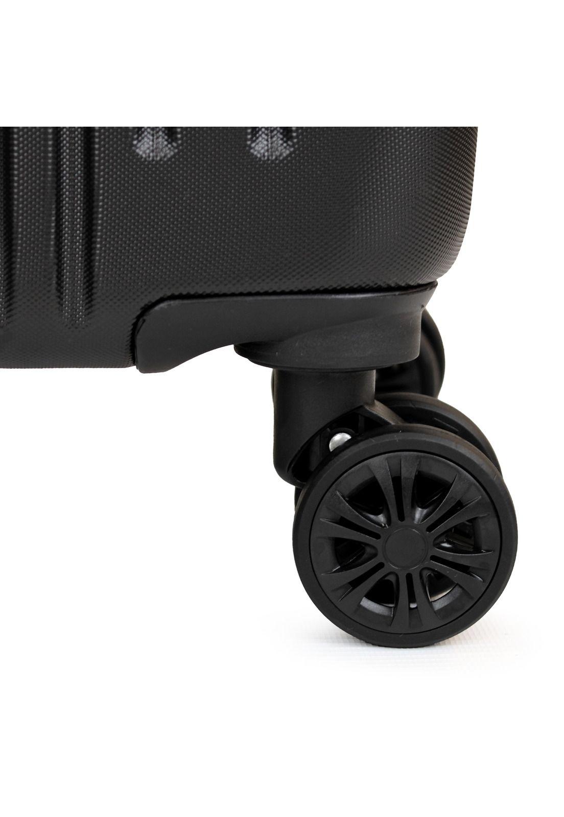 Maleta S de cabina Olympia 10kg negra-verde-6