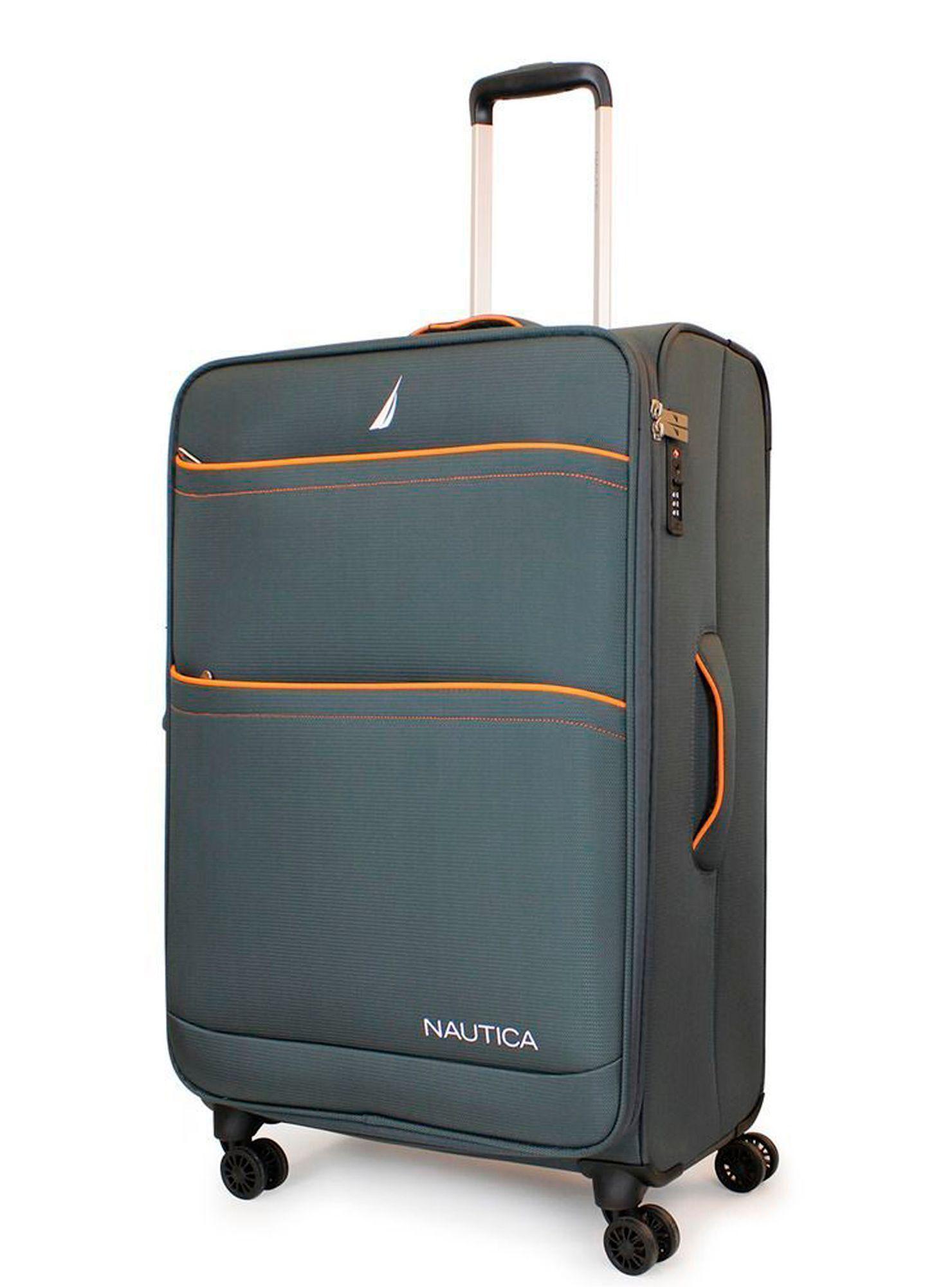 Set de 3 maletas blandas de tela S+M+L Nautica Lisboa gris-5