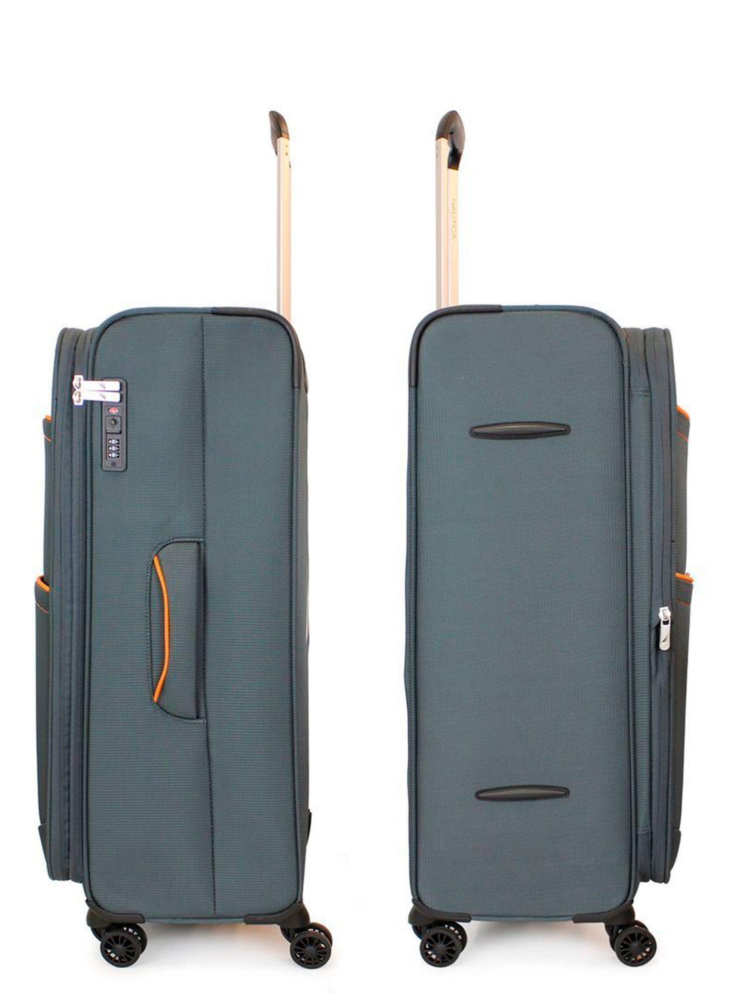 Set de 3 maletas blandas de tela S+M+L Nautica Lisboa gris-6