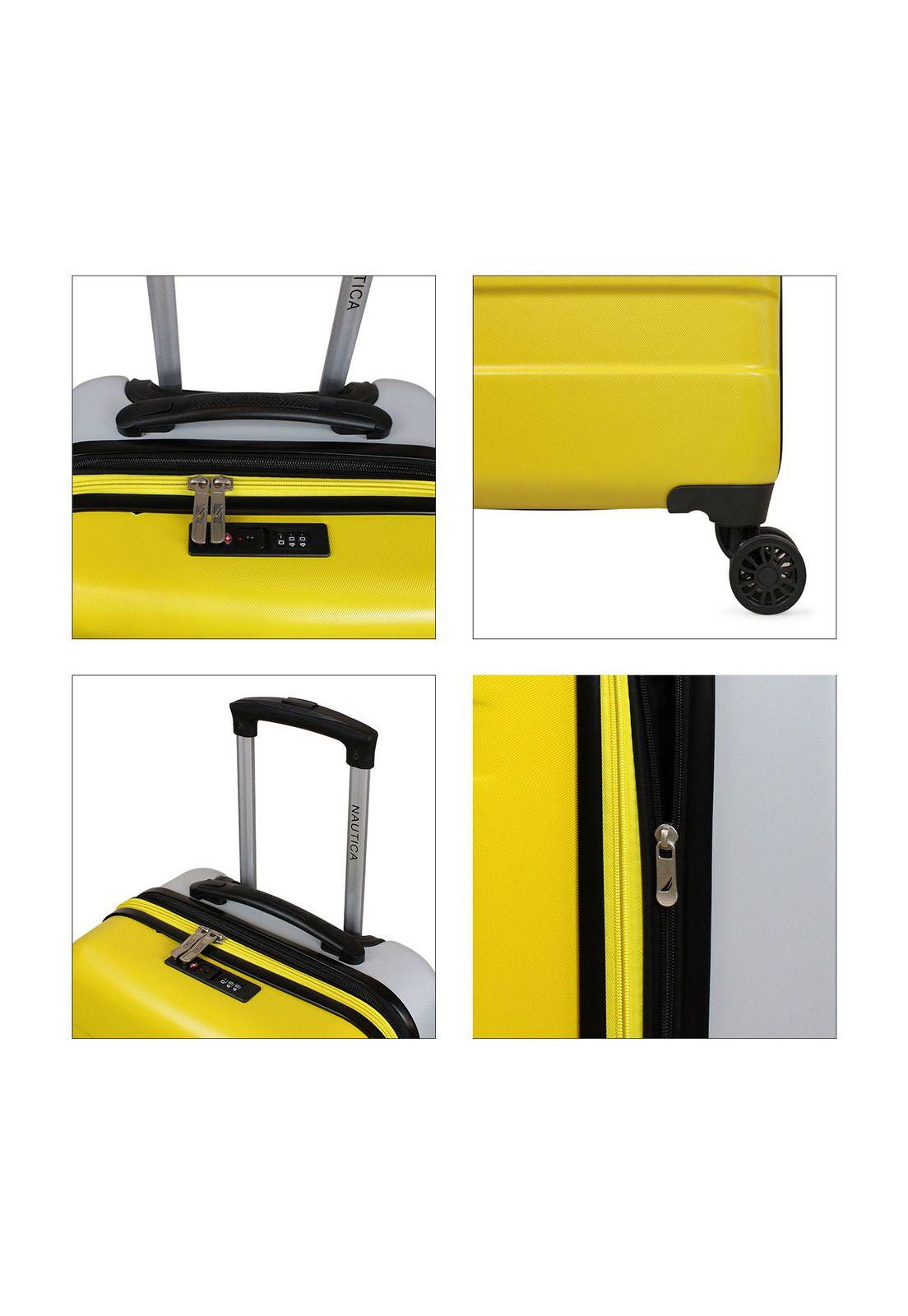 Pack Maleta cabina 10kg Bora amarilla + Toalla de playa Nautica-5