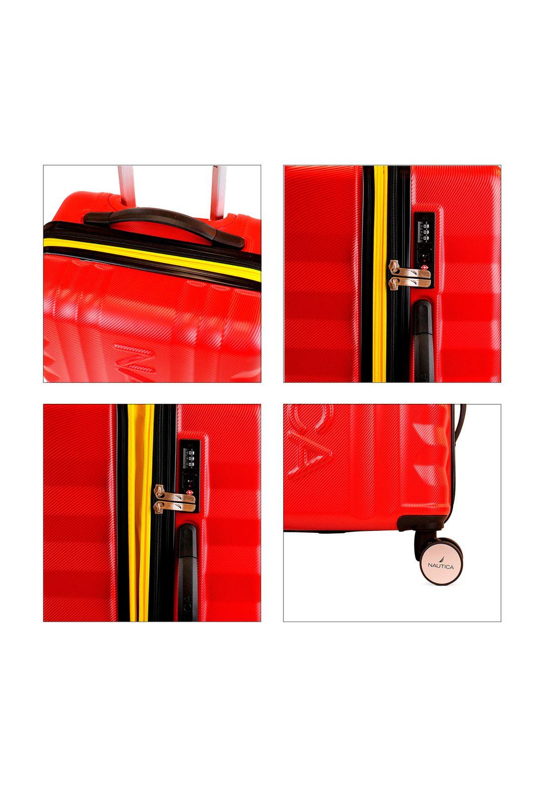 Pack 2 maletas Nautica S+L Polonia 10kg y 23kg roja-2