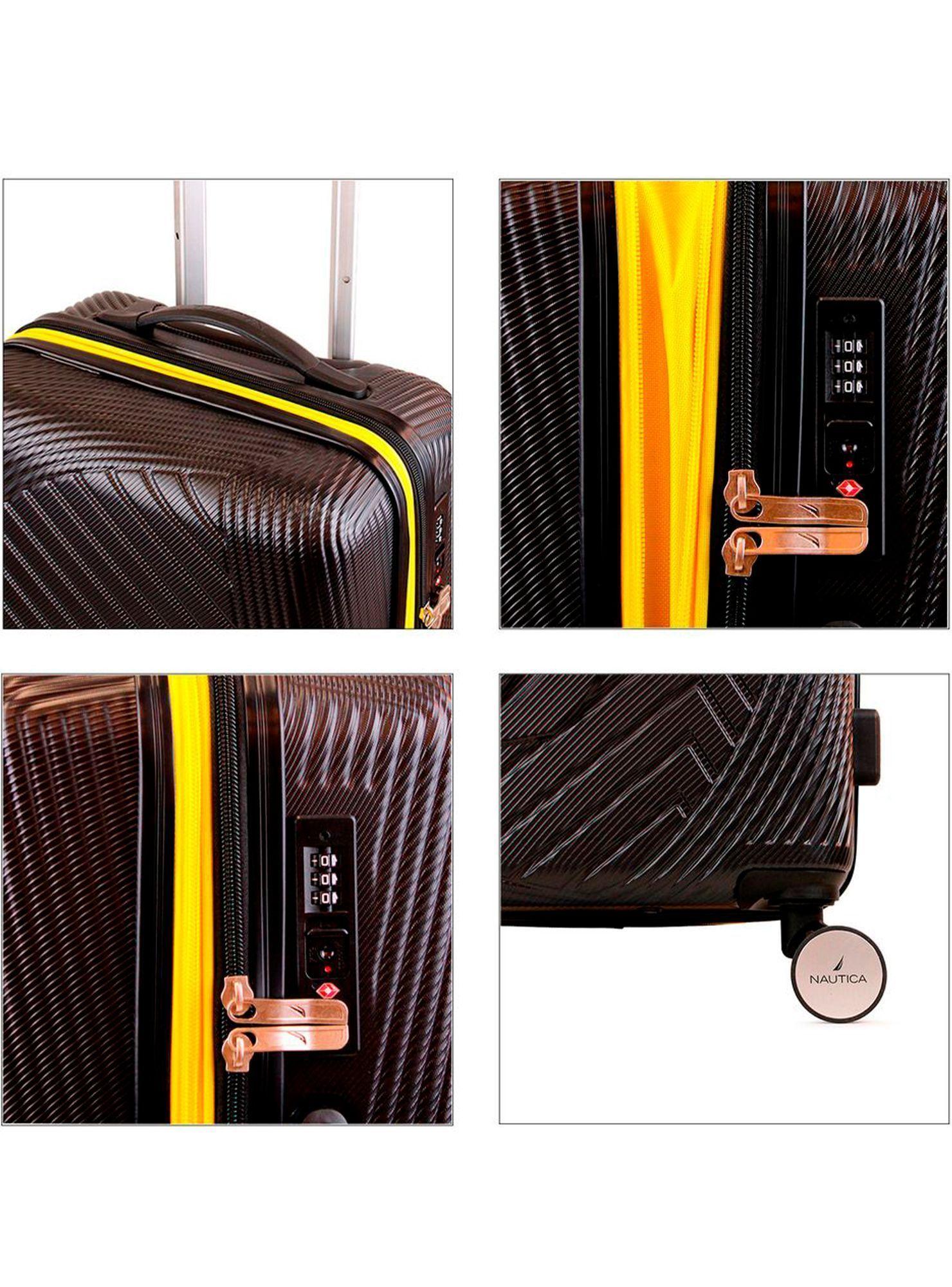 Pack 2 maletas Nautica S+L Bahamas 10kg y 23kg negra-1