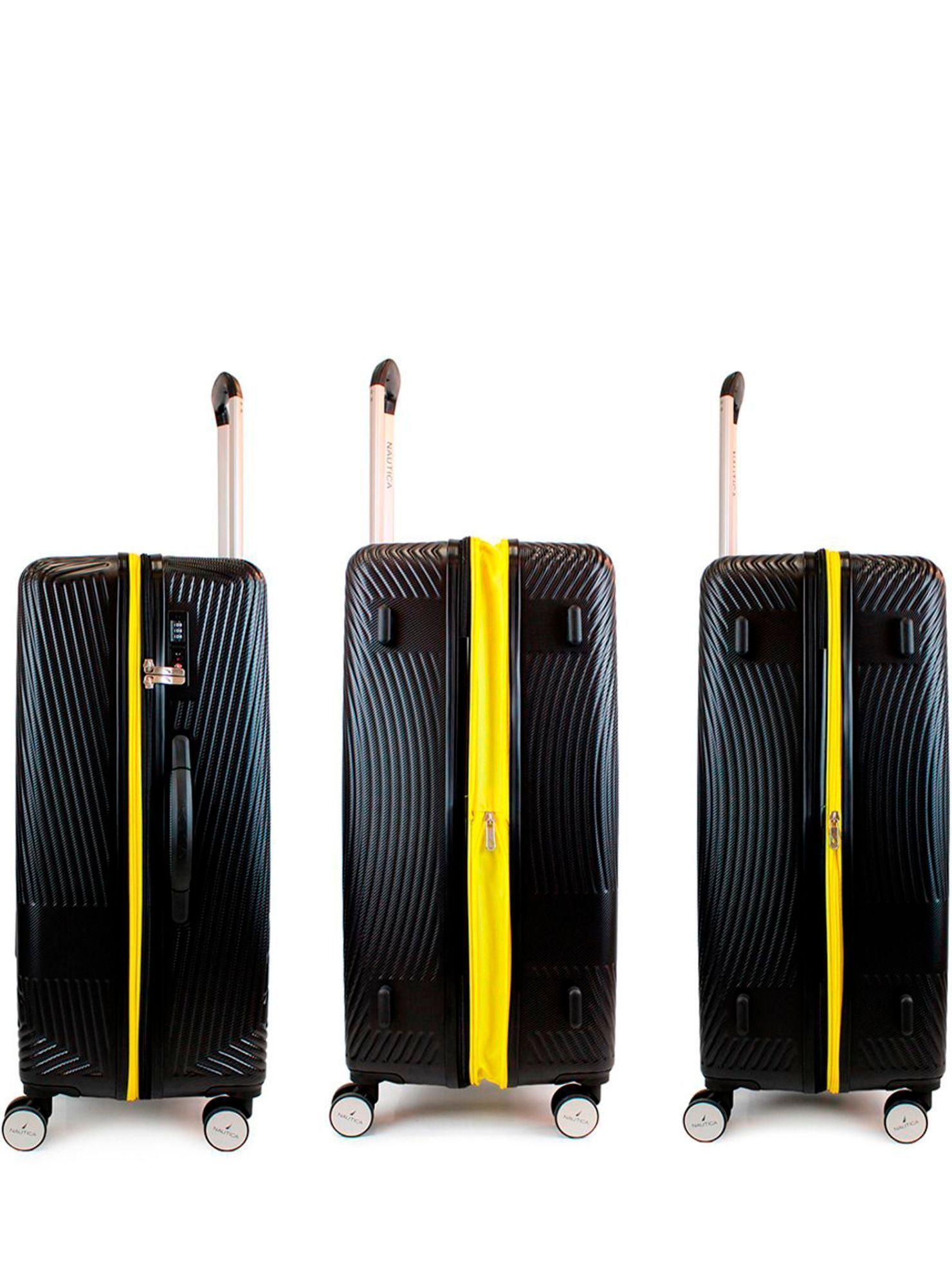 Pack 2 maletas Nautica S+L Bahamas 10kg y 23kg negra-4
