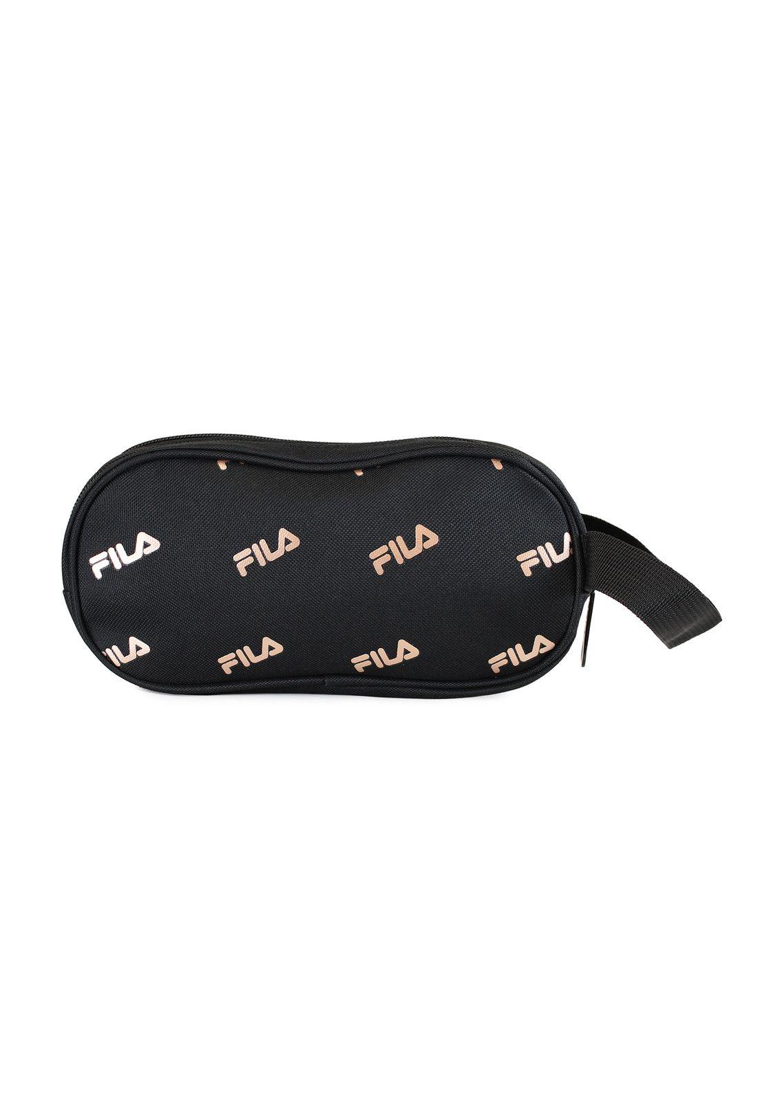 Pack Fila Mochila 10lts Urbanix + Estuche Neceser Spark negro-rose gold-3