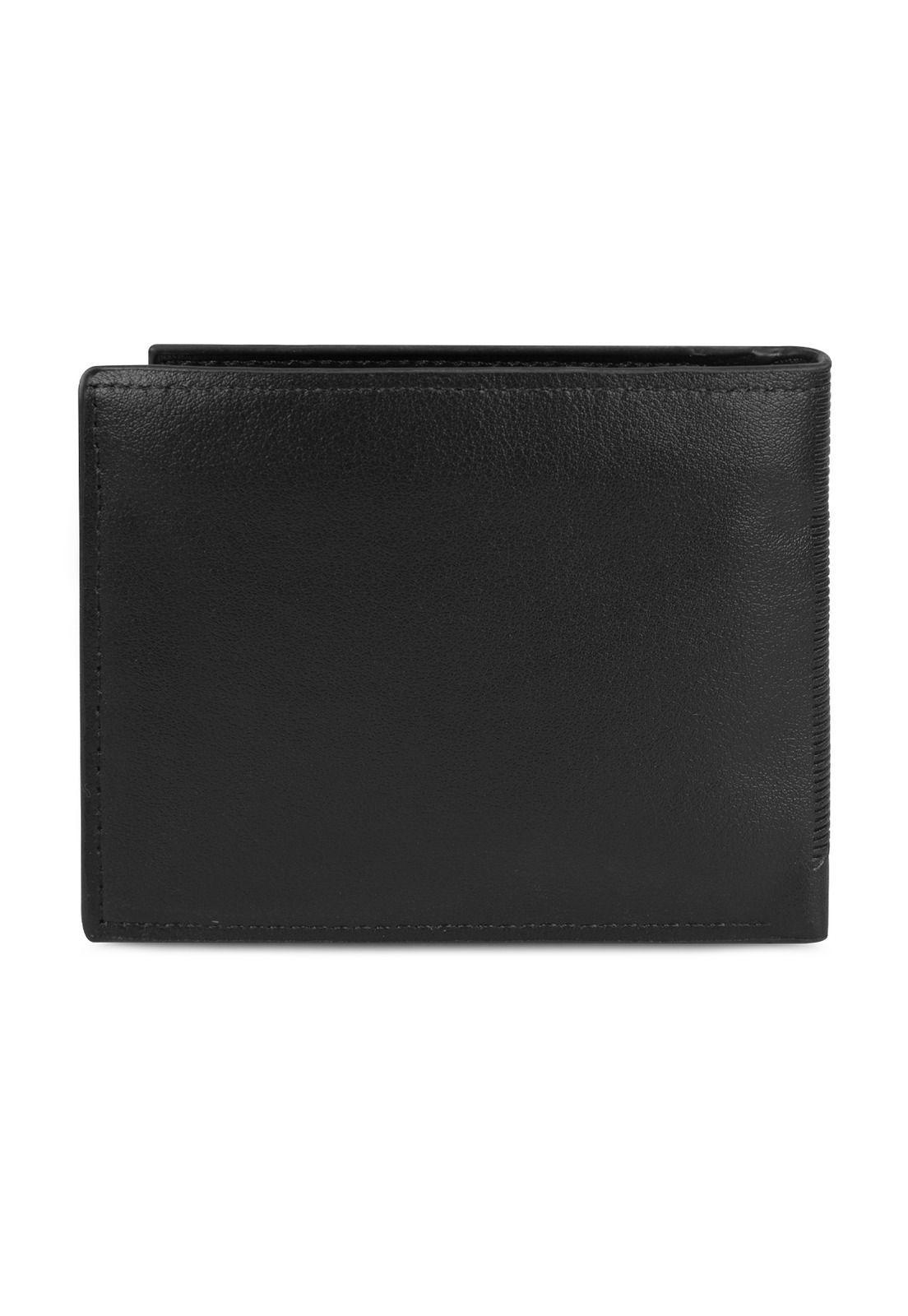 Billetera hombre Enzo negra con monedero Carven Paris-4