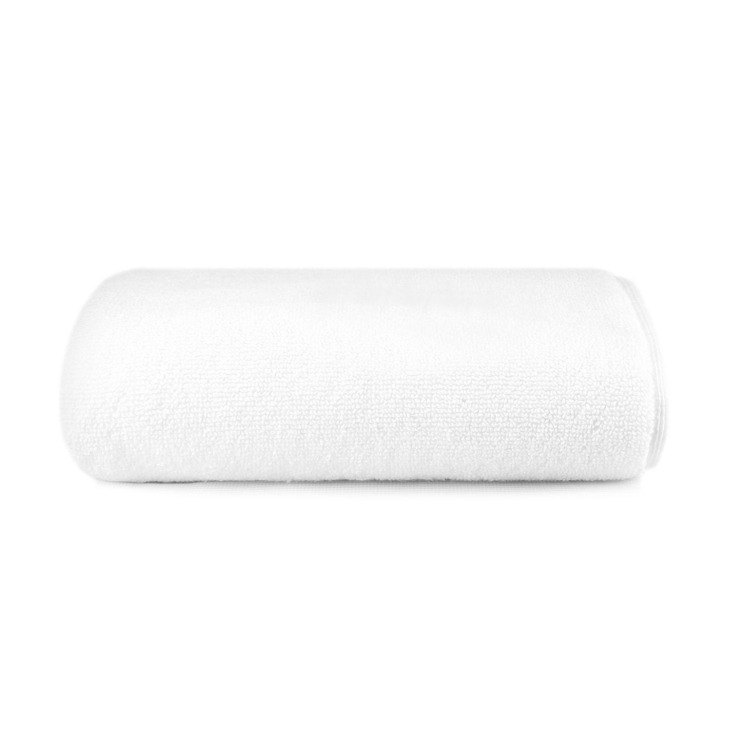 Toalla de mano Nautica 100% algodón textura esponjosa blanca-azul-2