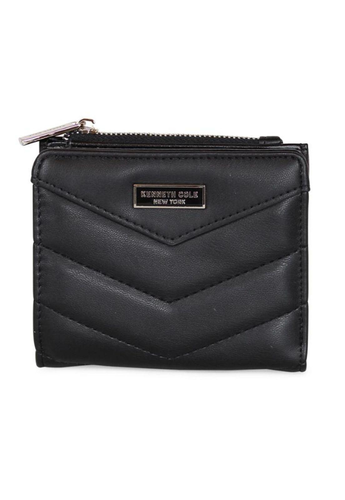 Cartera acolchada Peyton + billetera Abella azul Kenneth Cole-5