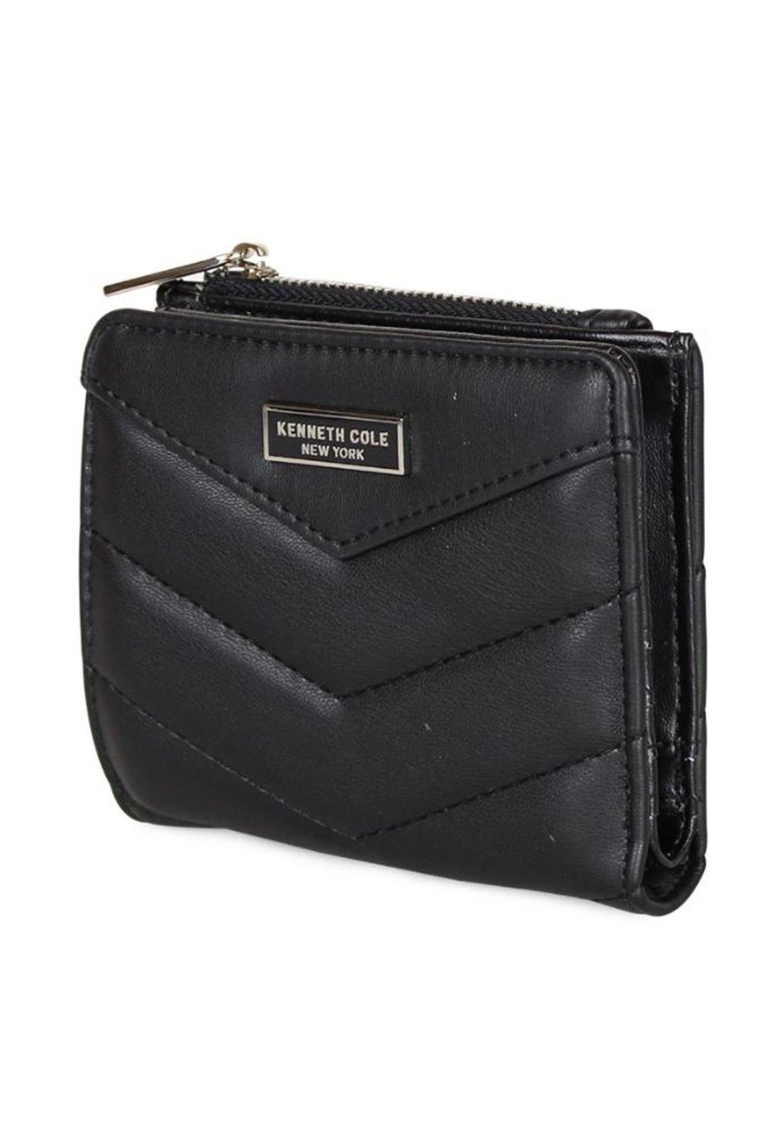 Cartera acolchada Peyton + billetera Abella azul Kenneth Cole-4