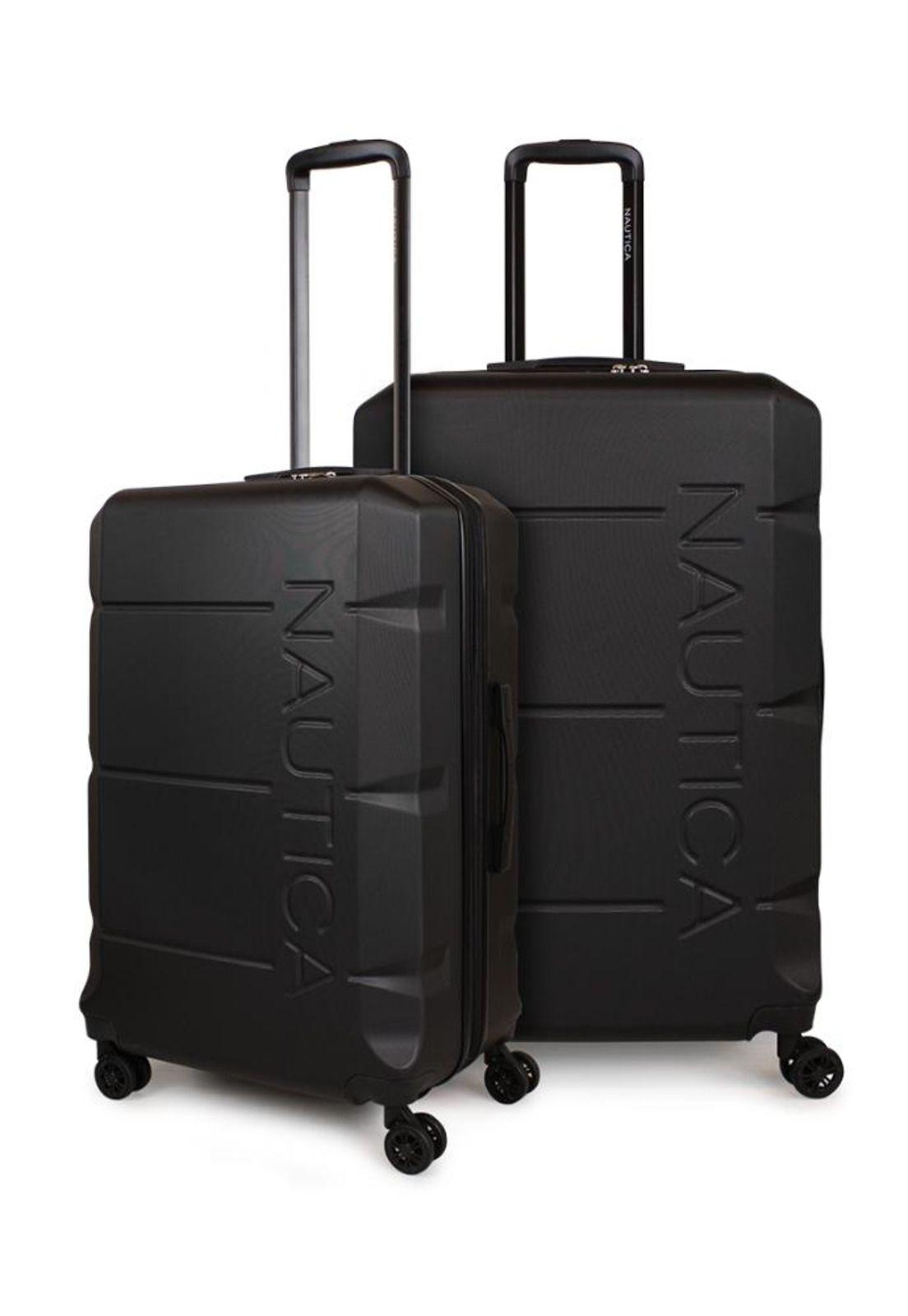 Pack 2 maletas Mediana 18kg + grande 23kg Marine negra Nautica-0