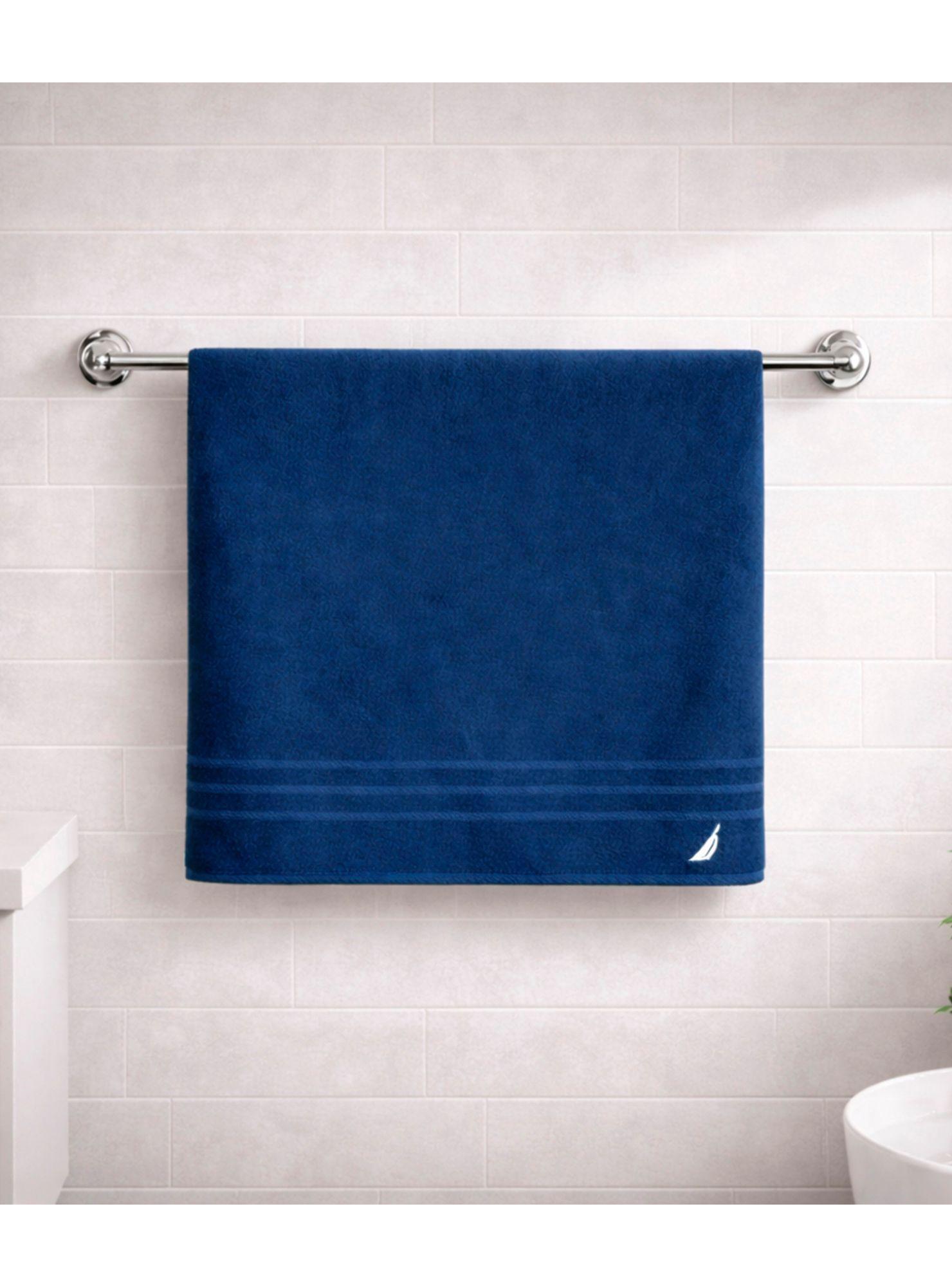 Toalla de Baño Cuerpo Nautica Home 100% algodón 76x137cm azul marino-0