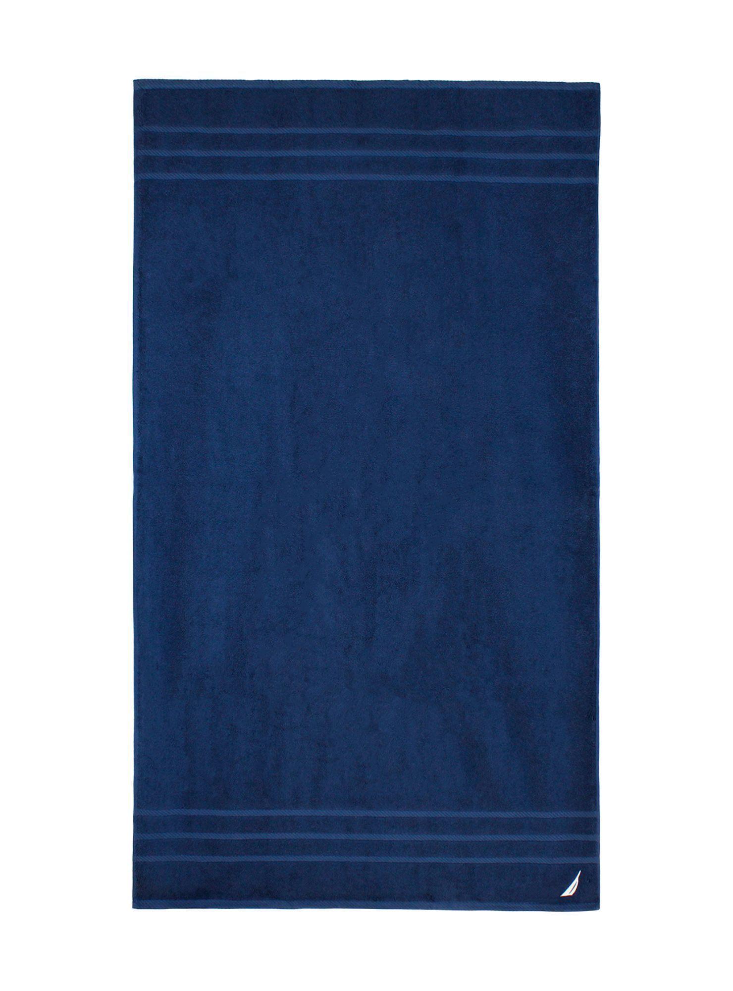 Toalla de Baño Cuerpo Nautica Home 100% algodón 76x137cm azul marino-1