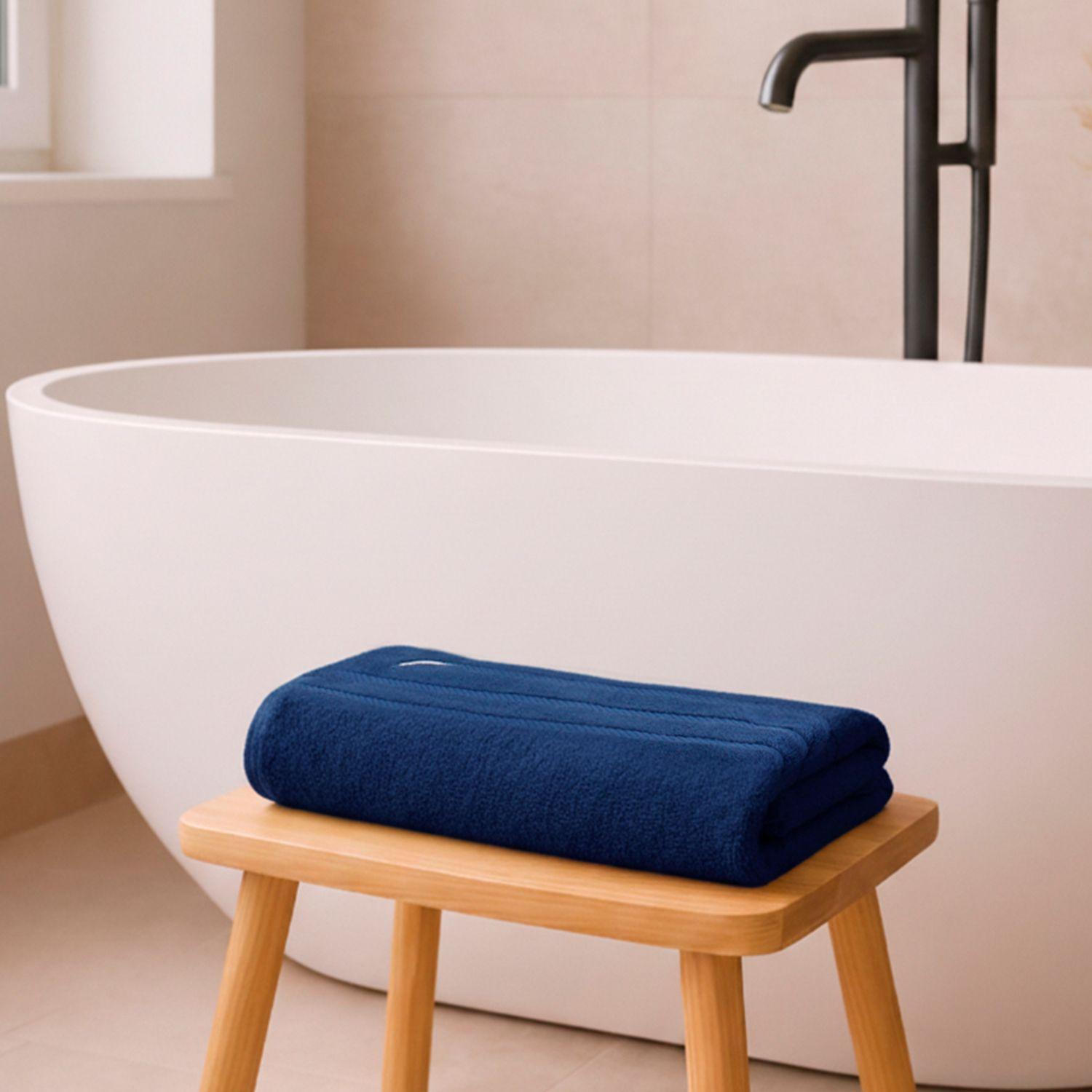 Toalla de Baño Cuerpo Nautica Home 100% algodón 76x137cm azul marino-2