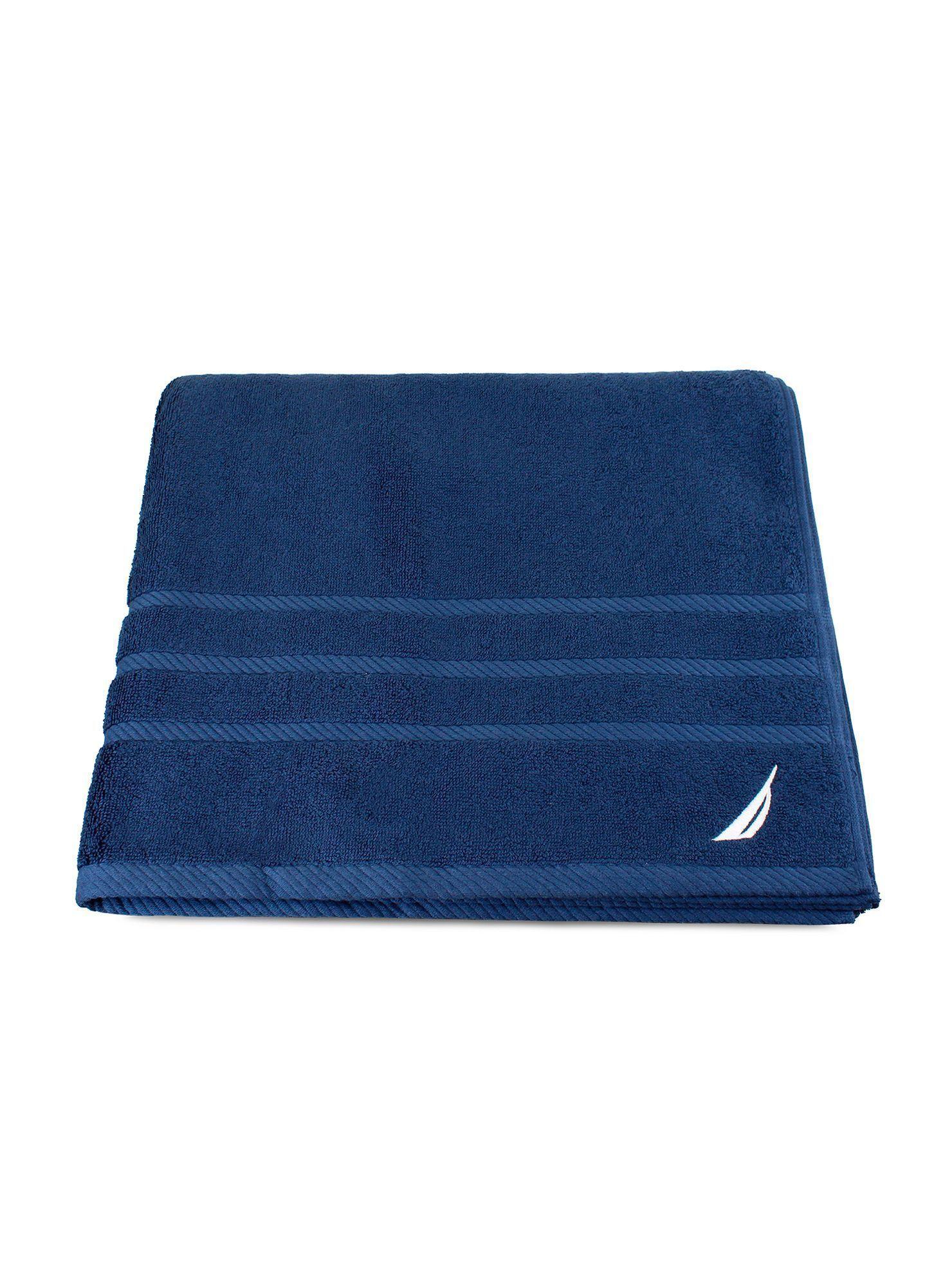 Toalla de Baño Cuerpo Nautica Home 100% algodón 76x137cm azul marino-3