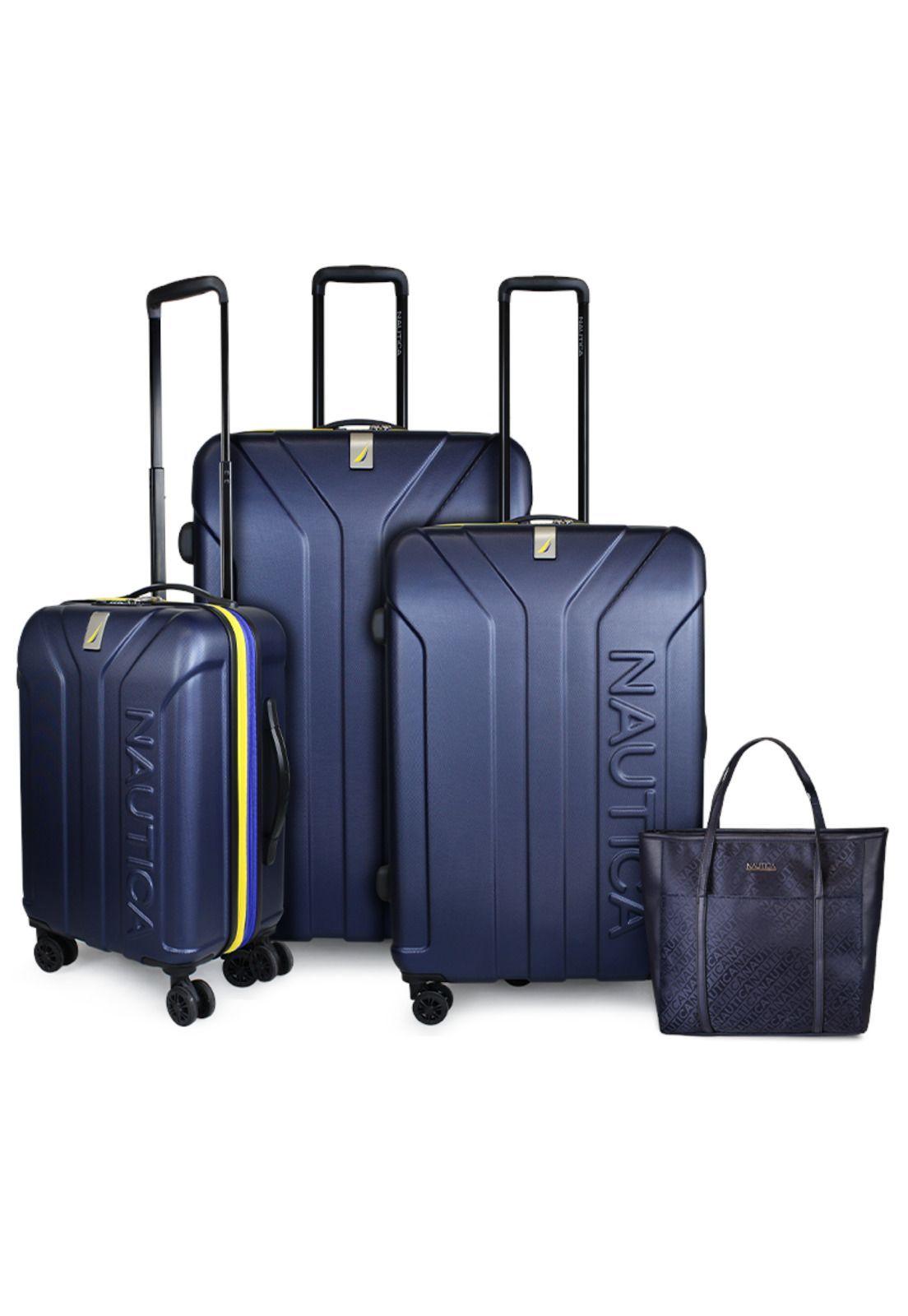 Set 3 Maletas Prime S+M+L + Cartera Leeway Azul Nautica-0