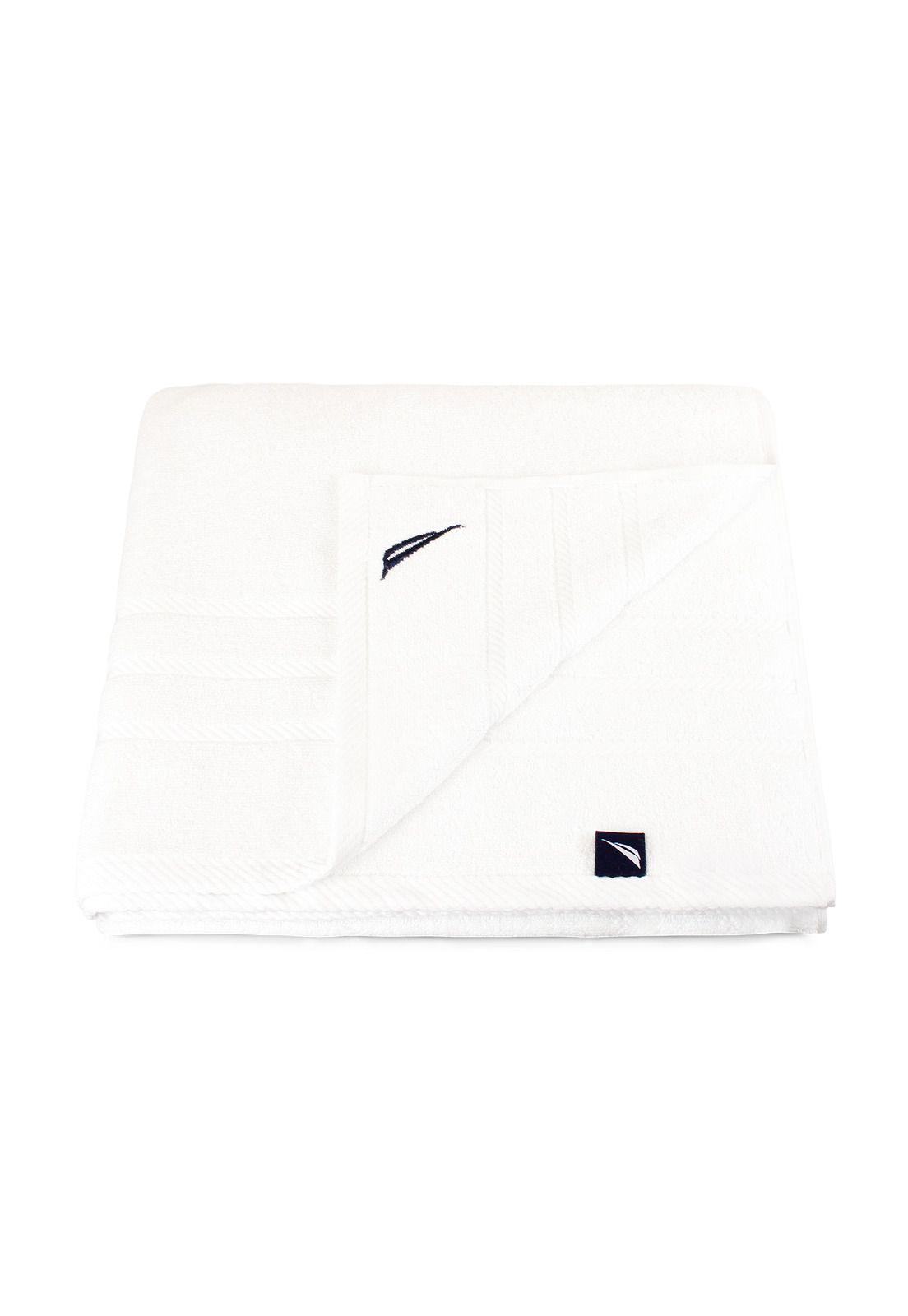 Pack 2 Toallas de Baño Nautica Home 100% algodón 76x137cm blanca-2