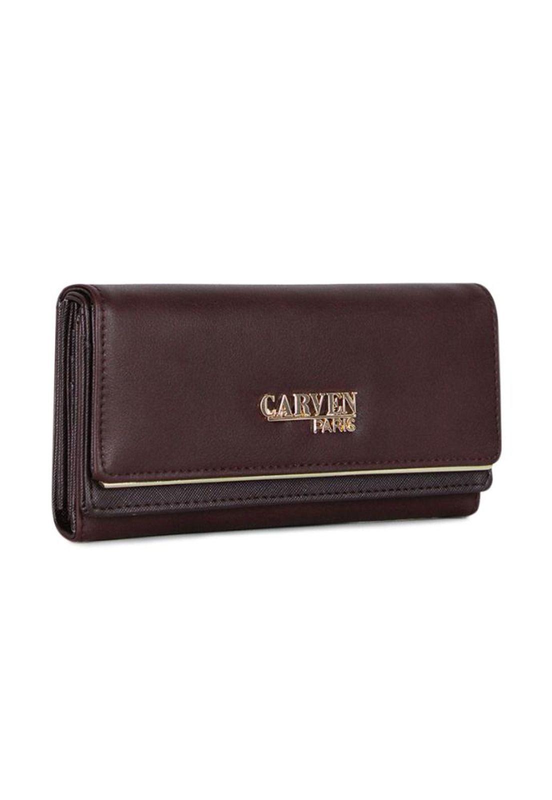 Billetera mujer Ainsa café Carven-4