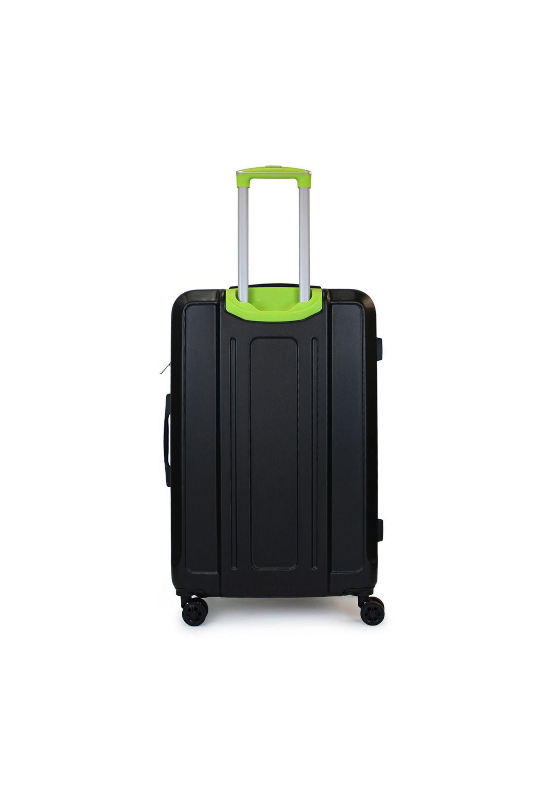 Set de 3 maletas S+M+L Olympia negro-verde-7