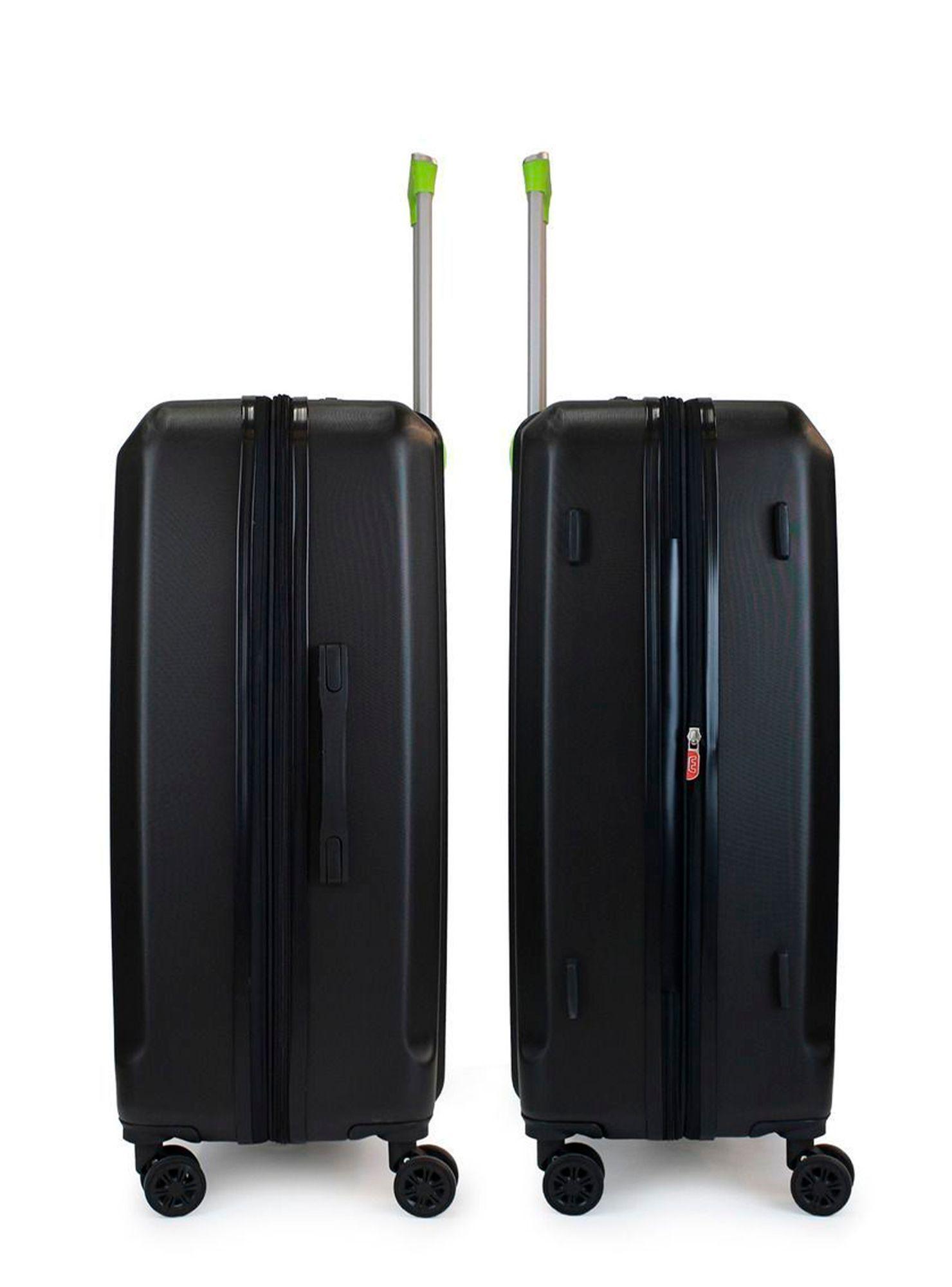 Set de 3 maletas S+M+L Olympia negro-verde-5
