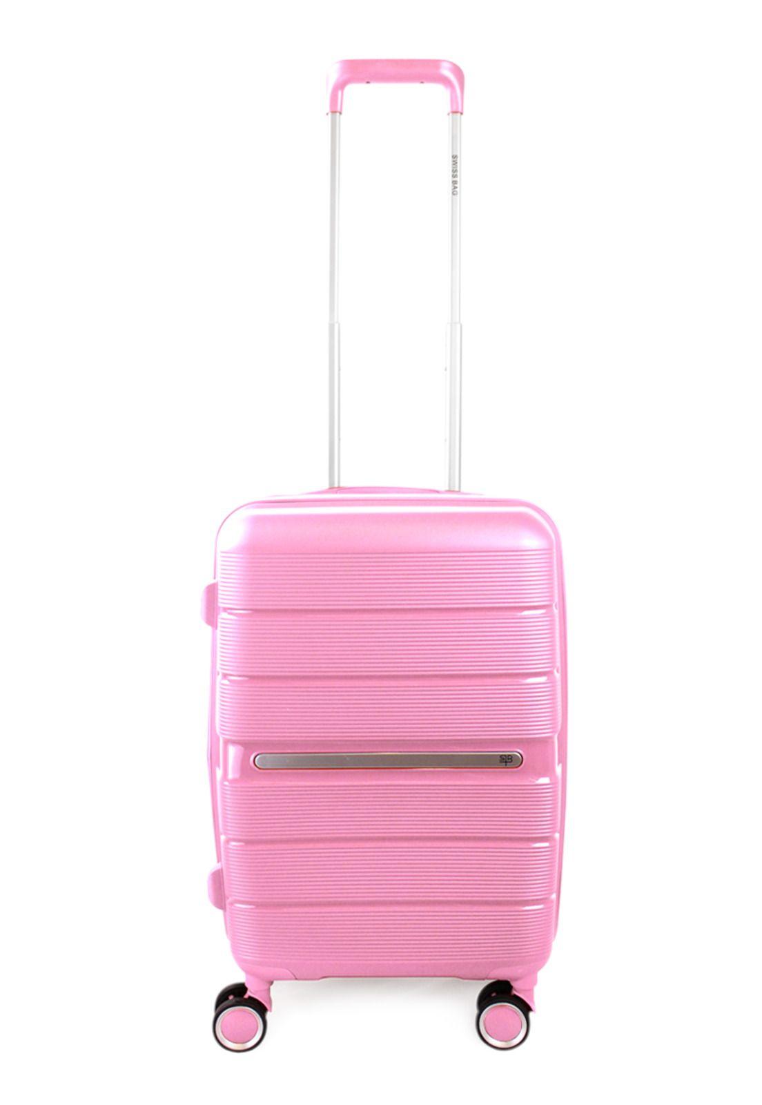 Maleta cabina Xpos rosada + Morral de regalo Swiss Bag-5