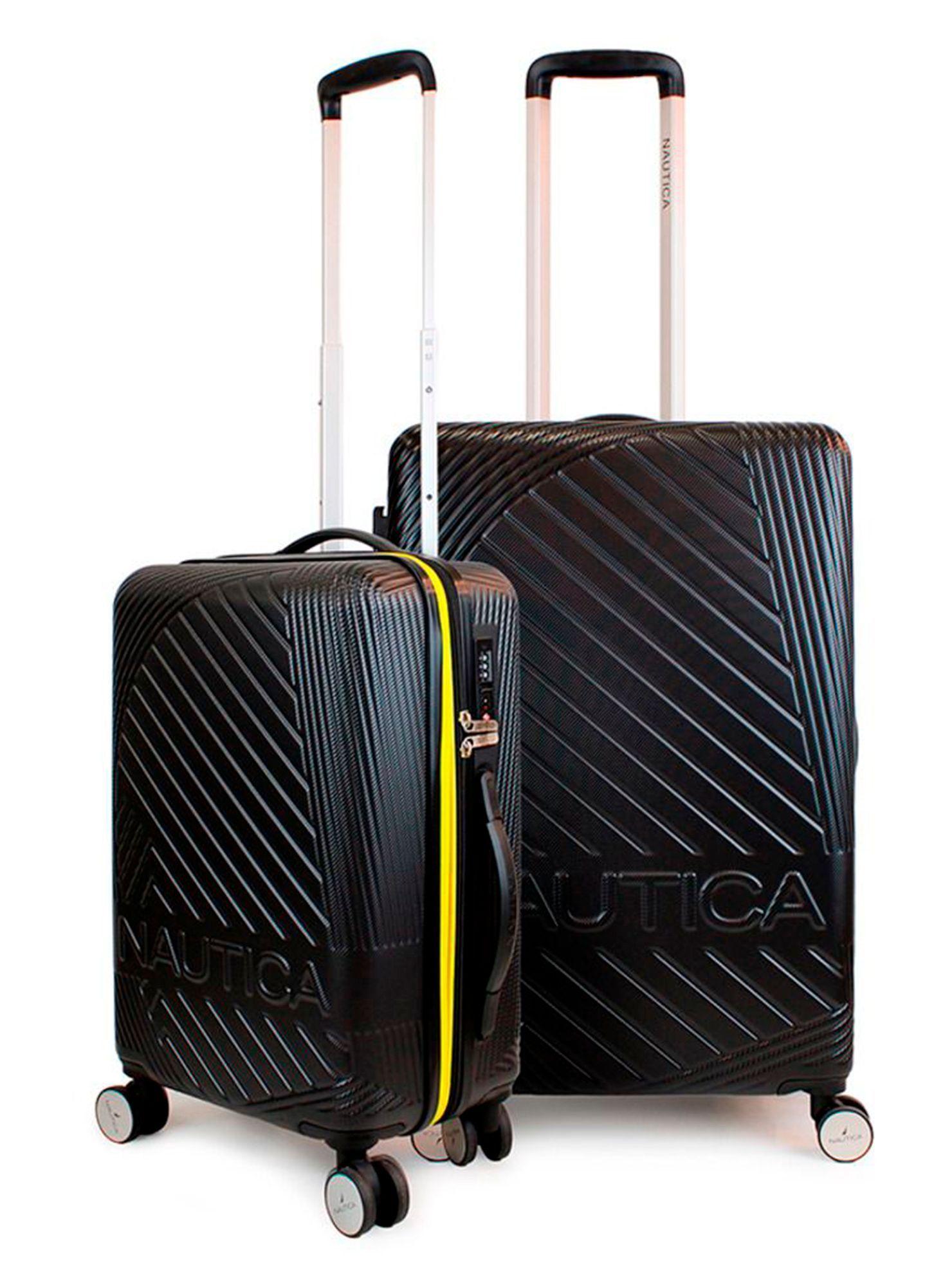 Pack 2 maletas Nautica S+M Bahamas 10kg y 20kg negra-0