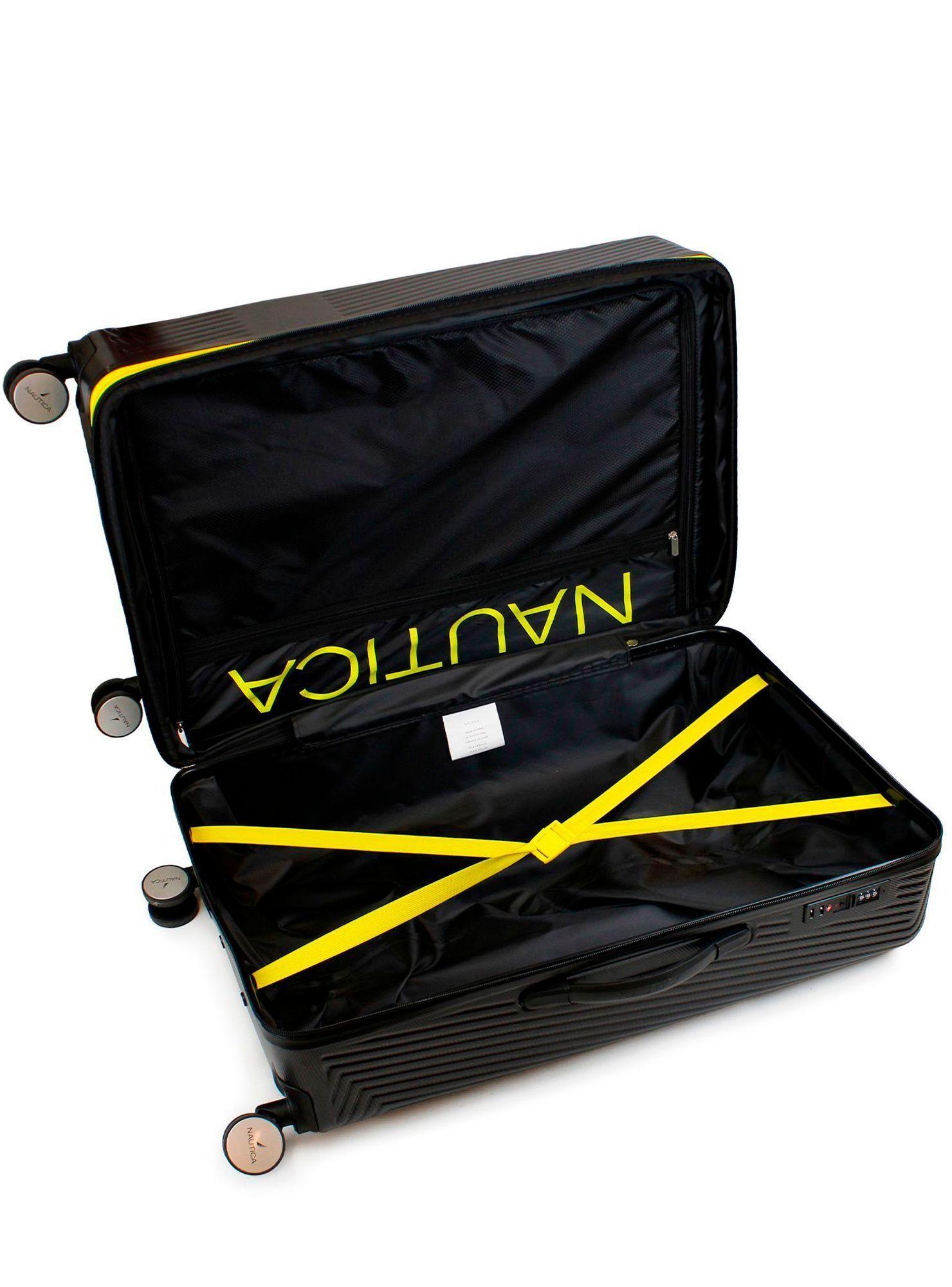Pack 2 maletas Nautica S+M Bahamas 10kg y 20kg negra-1
