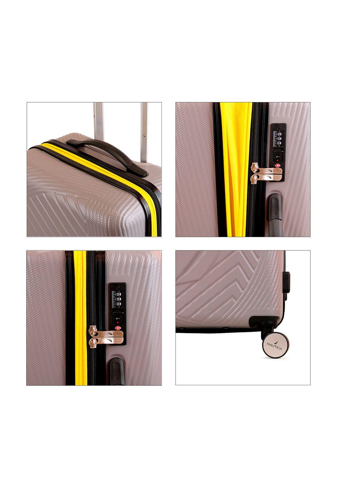 Pack 2 maletas Nautica M+L Bahamas 20kg y 23kg gris-2