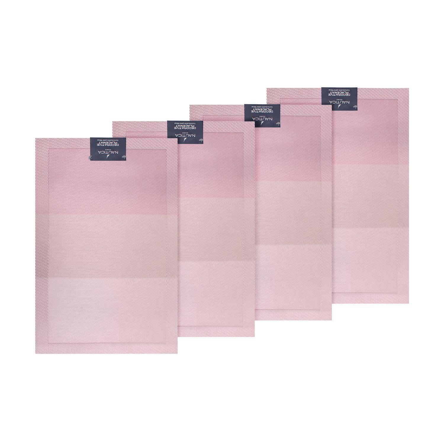 Pack 4 Individuales de mesa Nautica Home 45x30cm degrade rosa-3