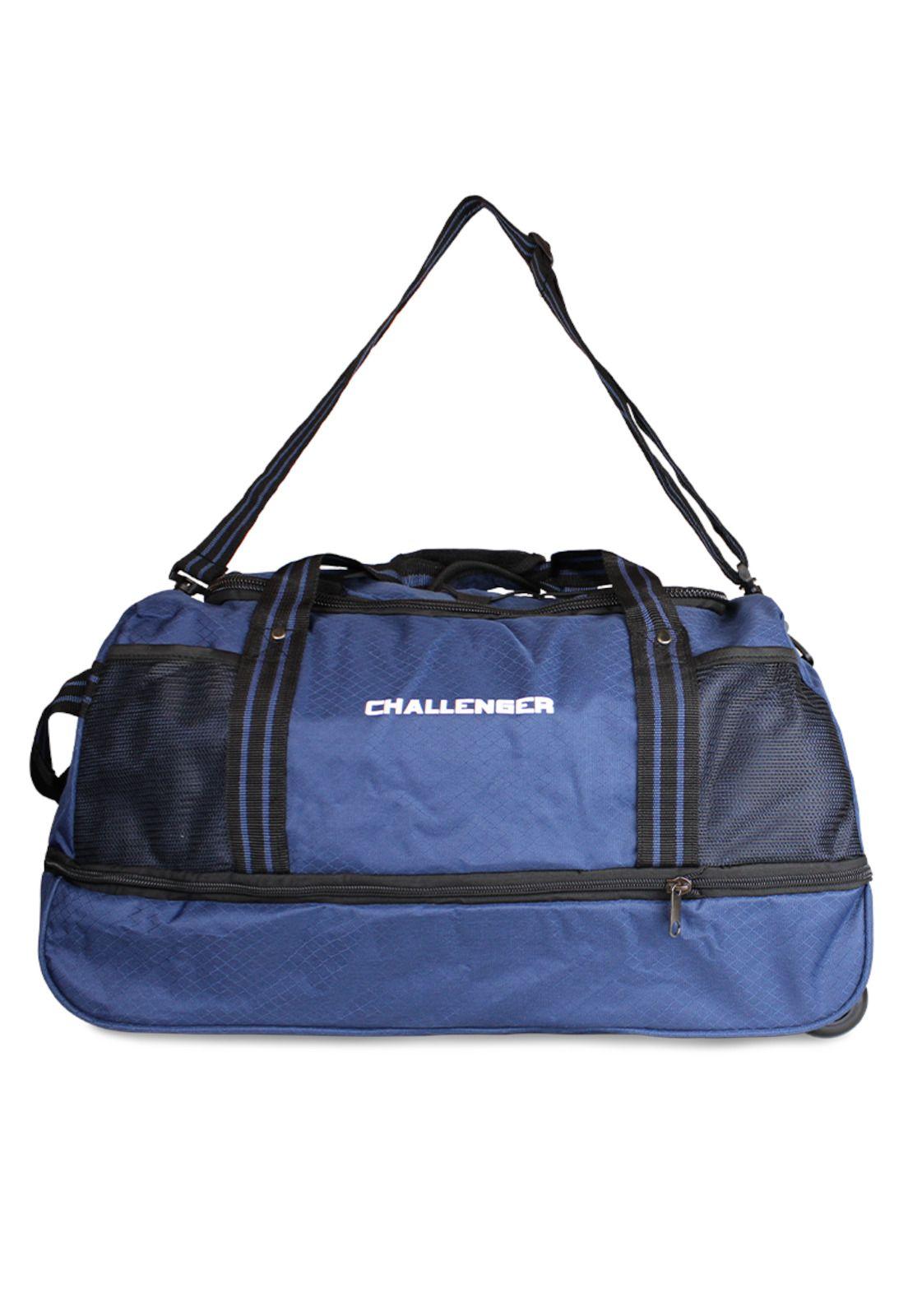 Bolso tipo Mochila con ruedas Challenger azul-4