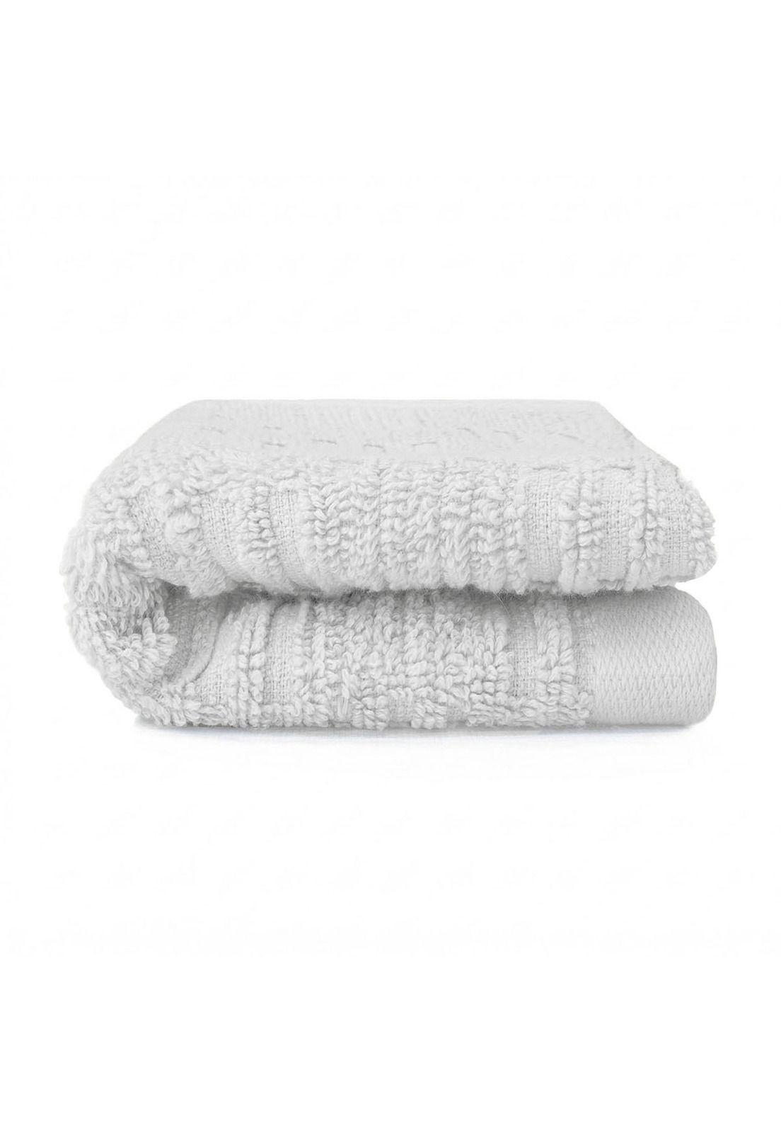 Toalla de cara SAVOY Nautica 100% algodón 30x50cm hipoalergénica gris-1