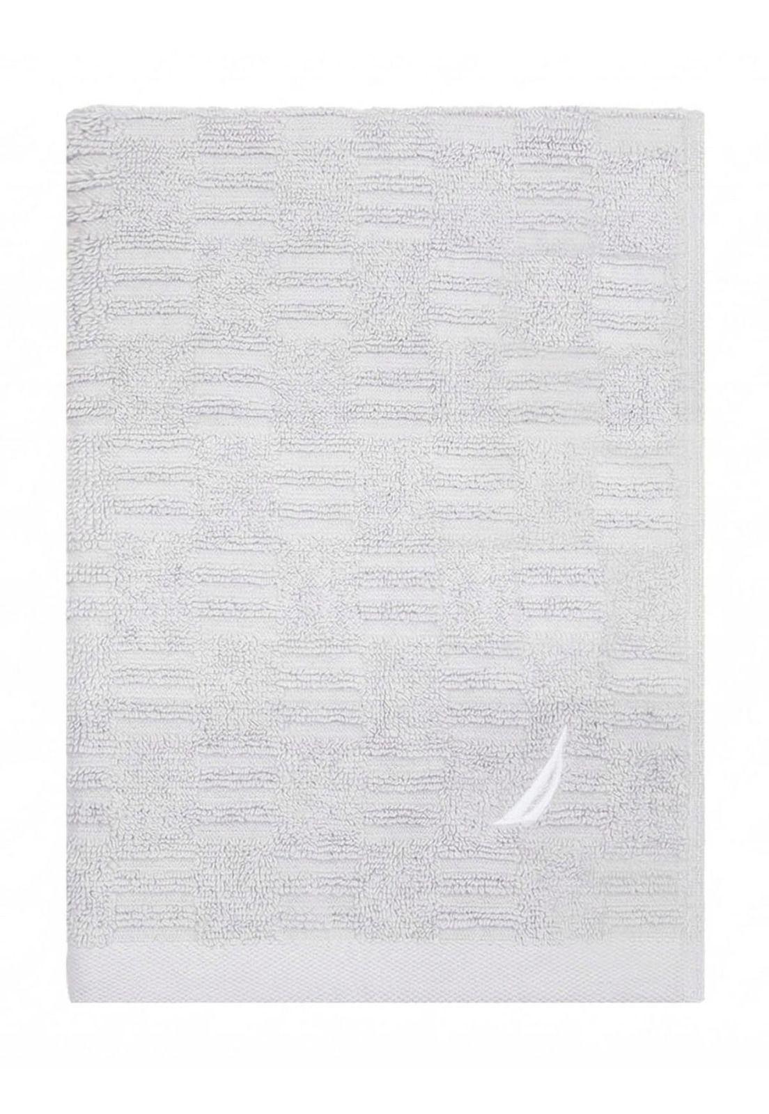 Toalla de cara SAVOY Nautica 100% algodón 30x50cm hipoalergénica gris-4