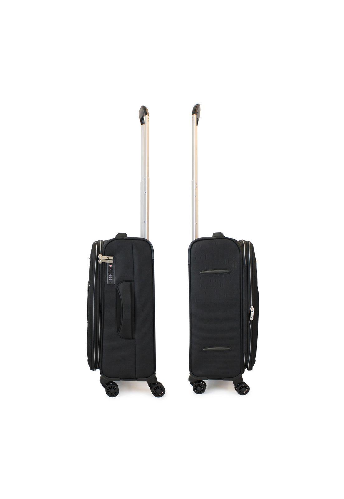 Maleta blanda de tela S de cabina Nautica Valencia 10kg negra-6