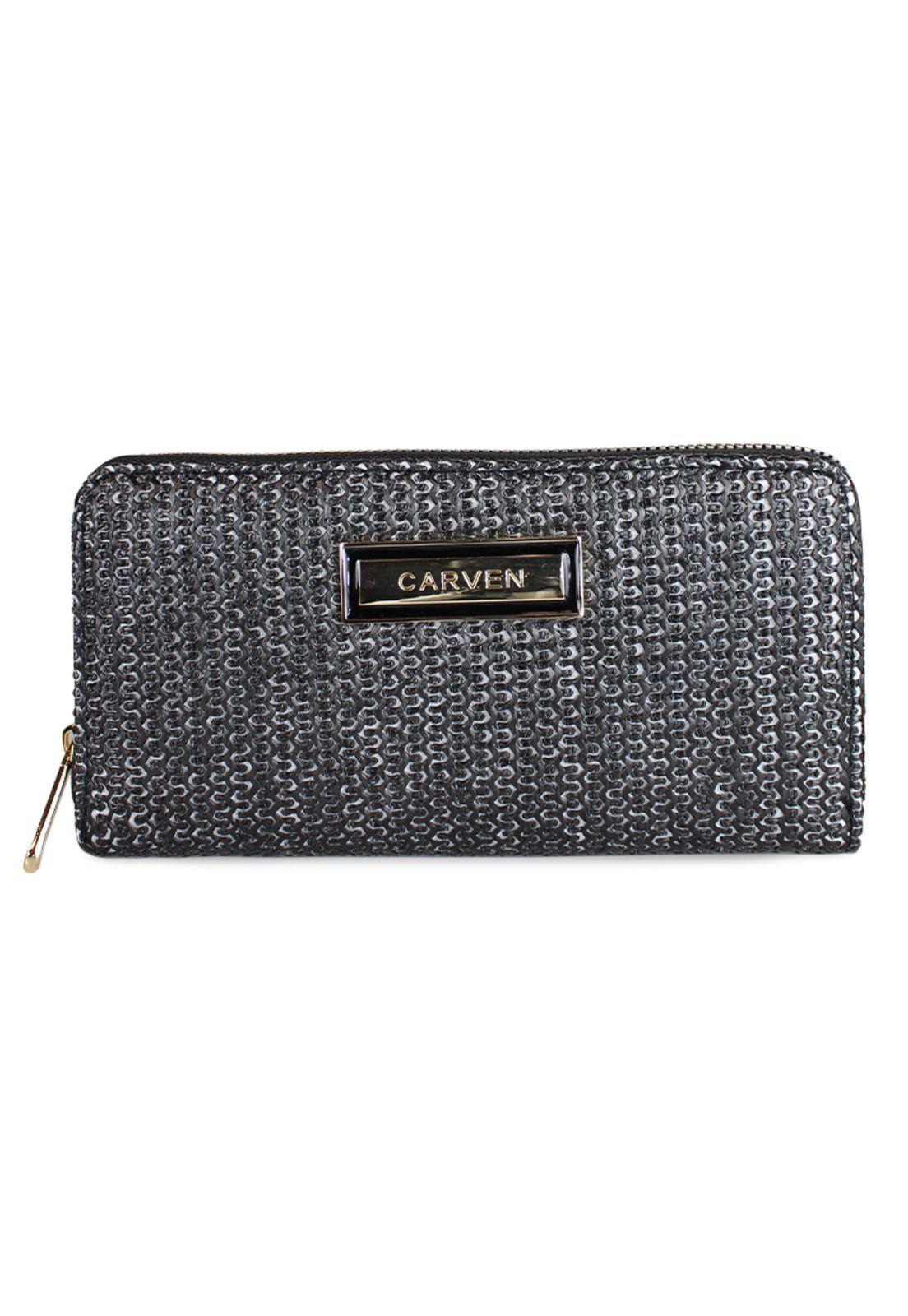 Billetera mujer Lidia negra Carven Paris-0