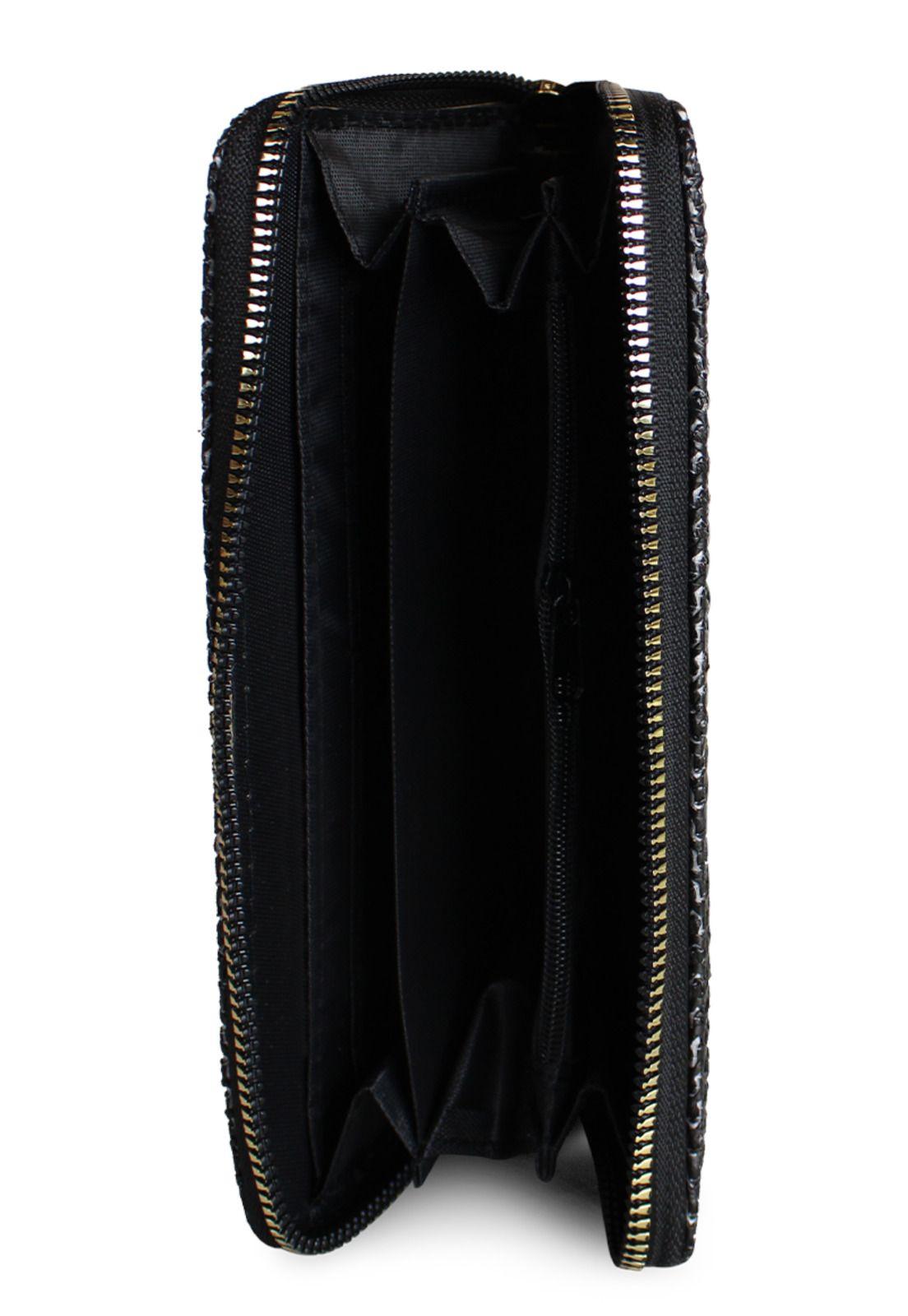 Billetera mujer Lidia negra Carven Paris-3