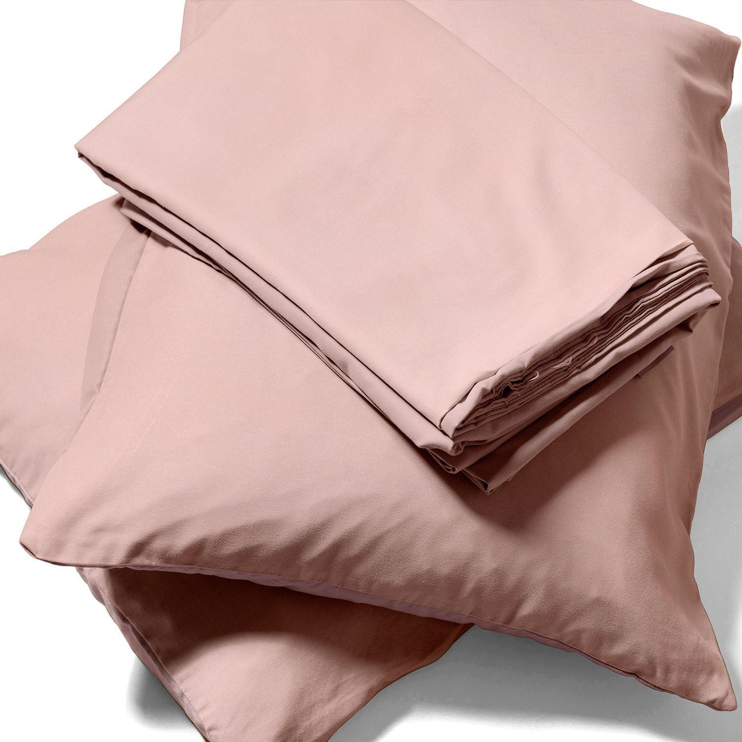 Juego de sábanas Nautica 4 piezas microfibra king rosado-3