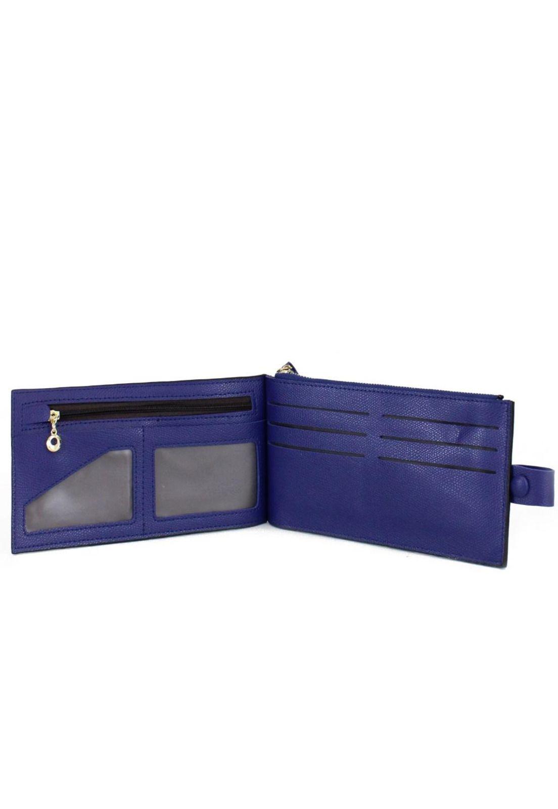 Billetera de mujer Tarja azul Carven-2