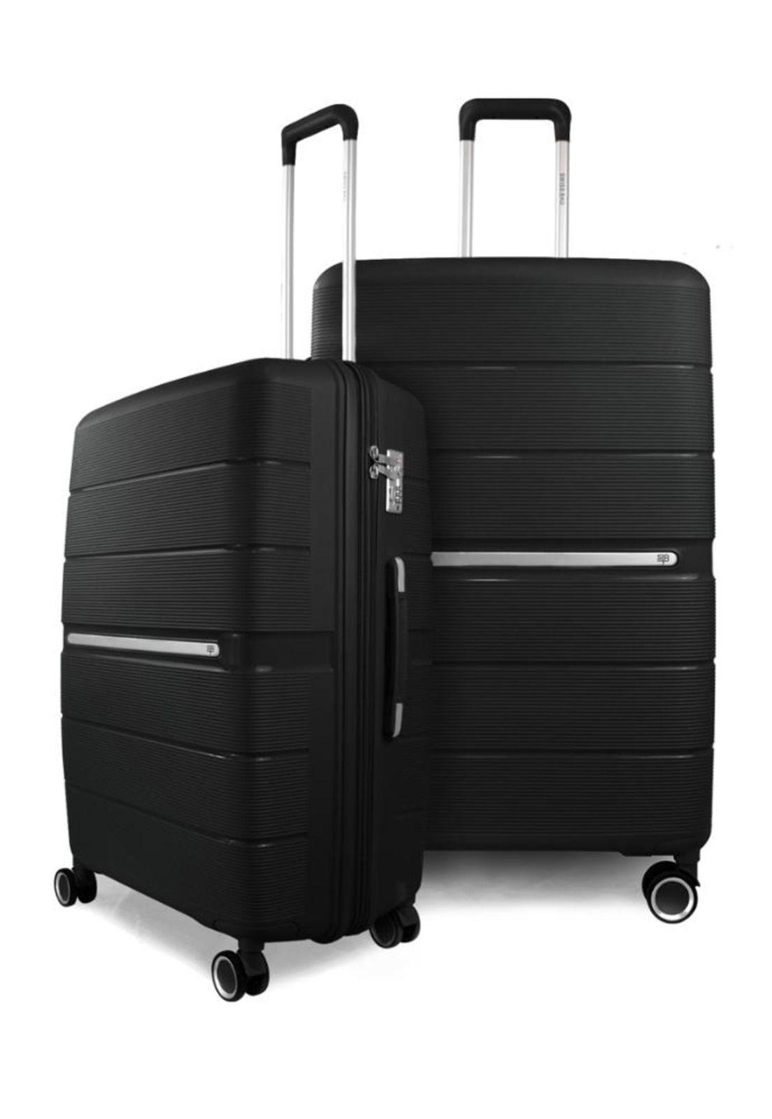 Pack 2 Maletas Xpos Mediana 20kg +Grande 23kg Negra Swiss Bag-0