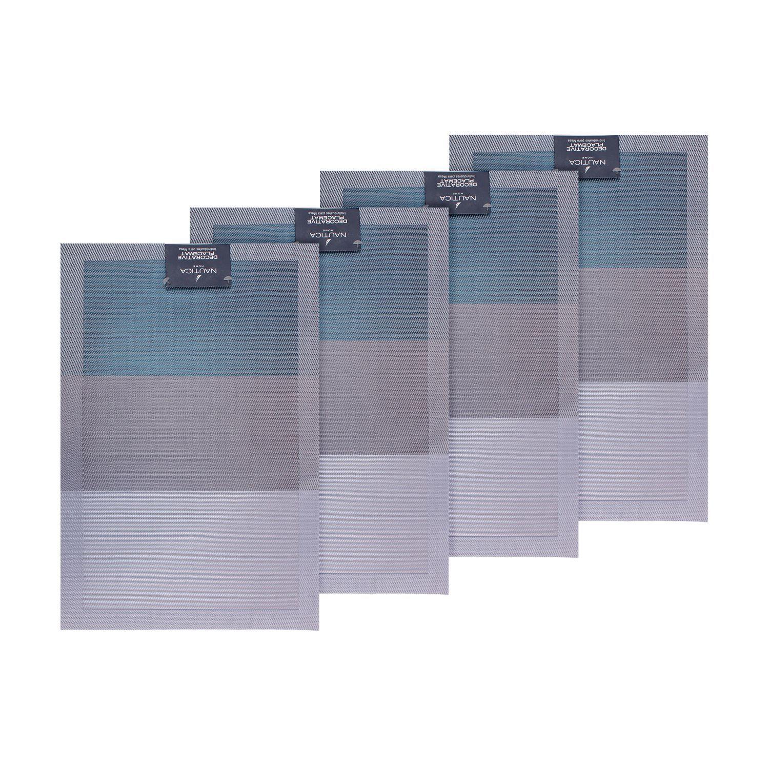 Pack 4 Individuales de mesa Nautica Home 45x30cm degrade azul-3