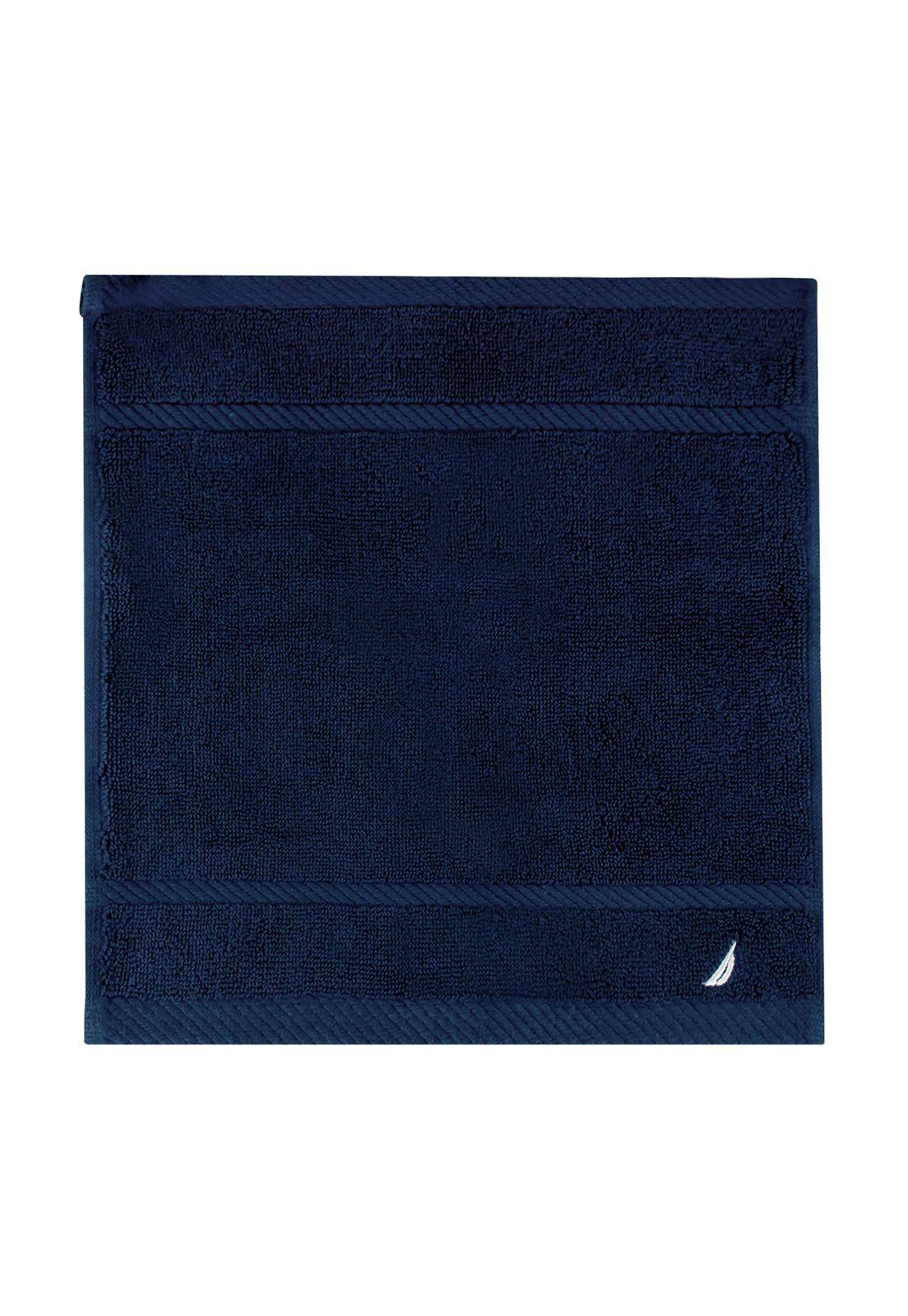 Toalla de cara SIGNATURE Nautica 100% algodón 33x33cm premium Azul marino-3