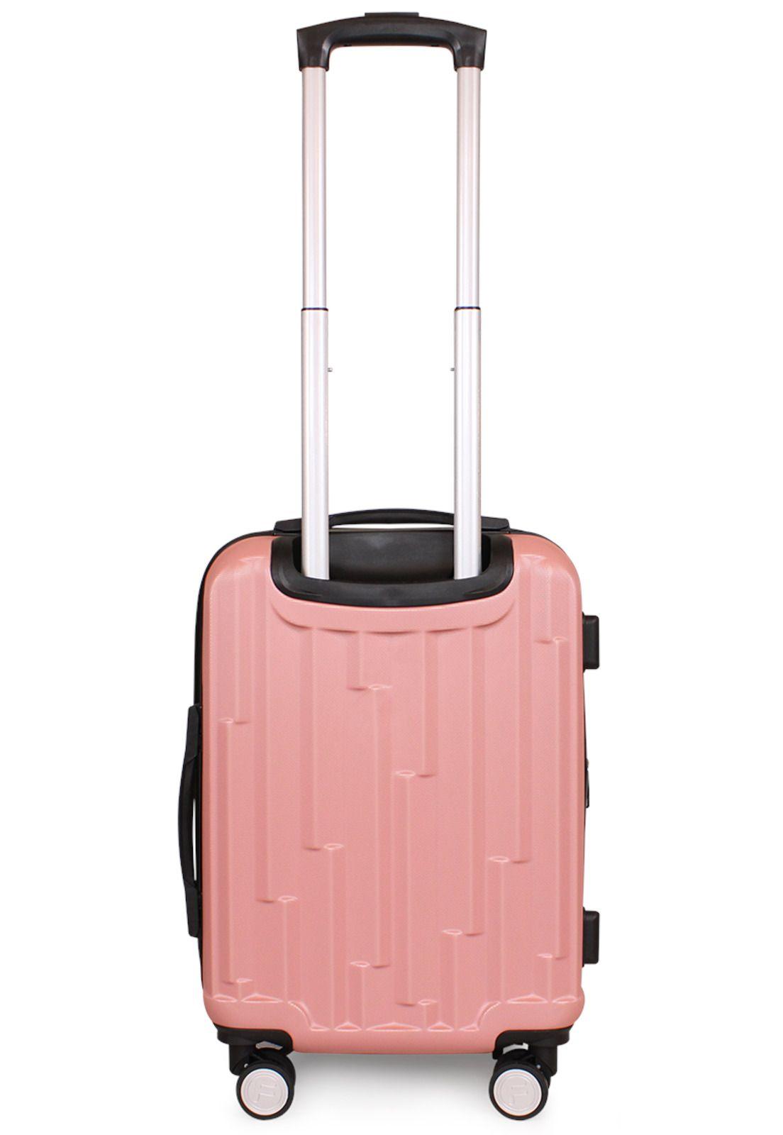 Maleta de cabina Flip rosada + Bolso enrollable Goliat 80lts F-5