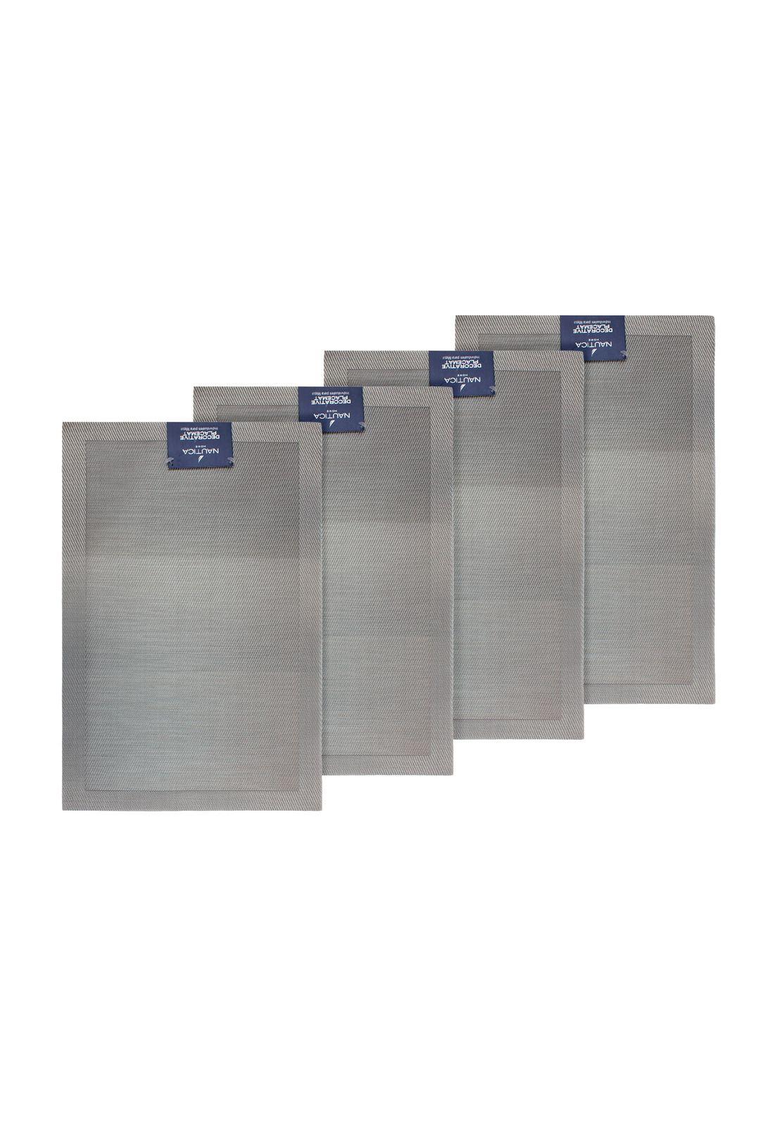 Pack 4 Individuales de mesa Nautica Home 45x30cm degrade gris-3