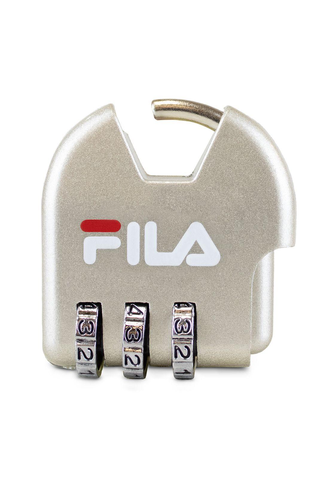Bolso FILA Verona 71 lts silver + Candado-5